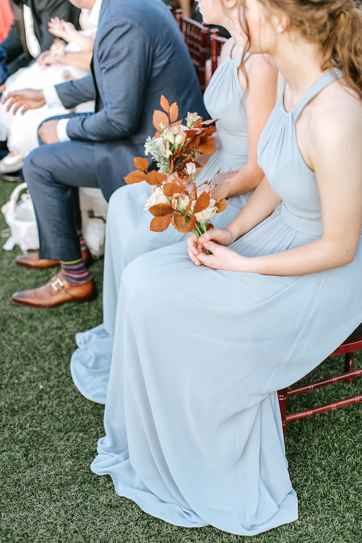 Bridesmaids bouquets by Color Theory Collective