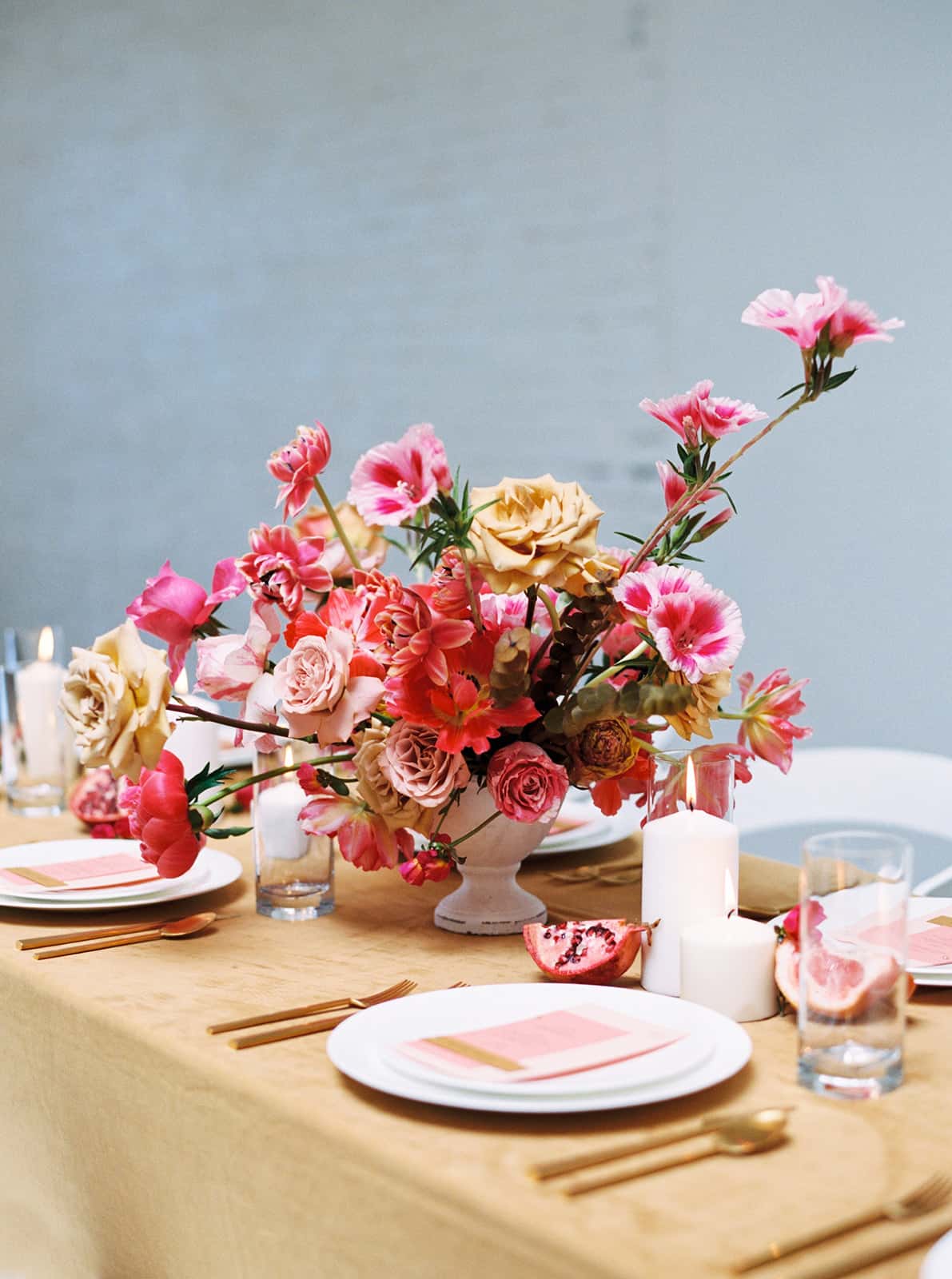 Organic floral arrangement by Color Theory Collective