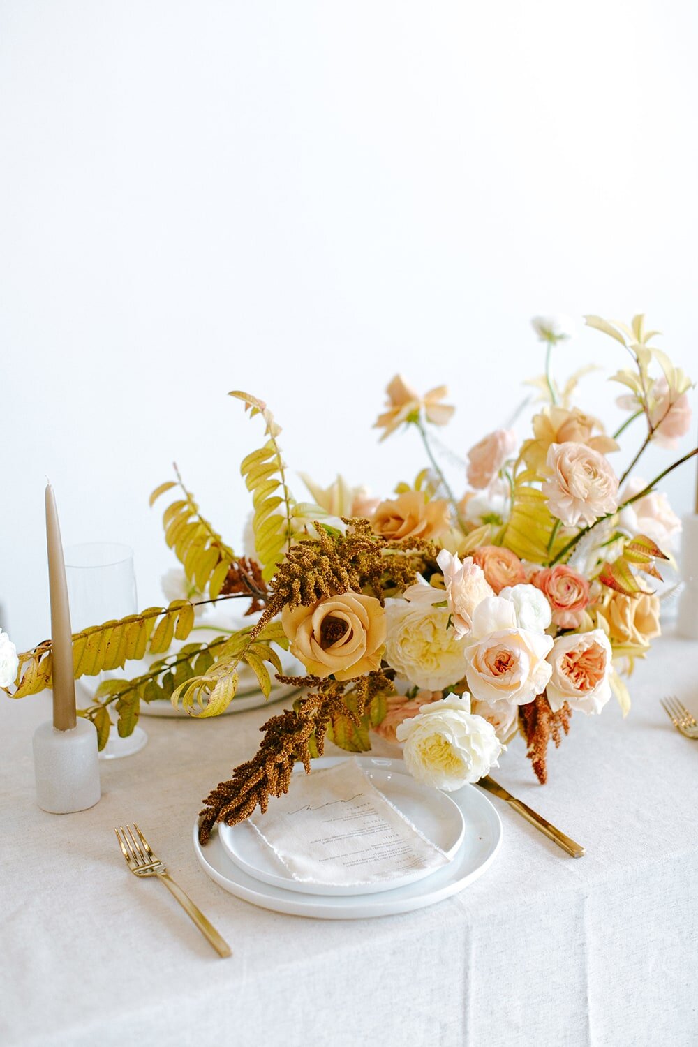 Monochromatic Floral Centerpiece 