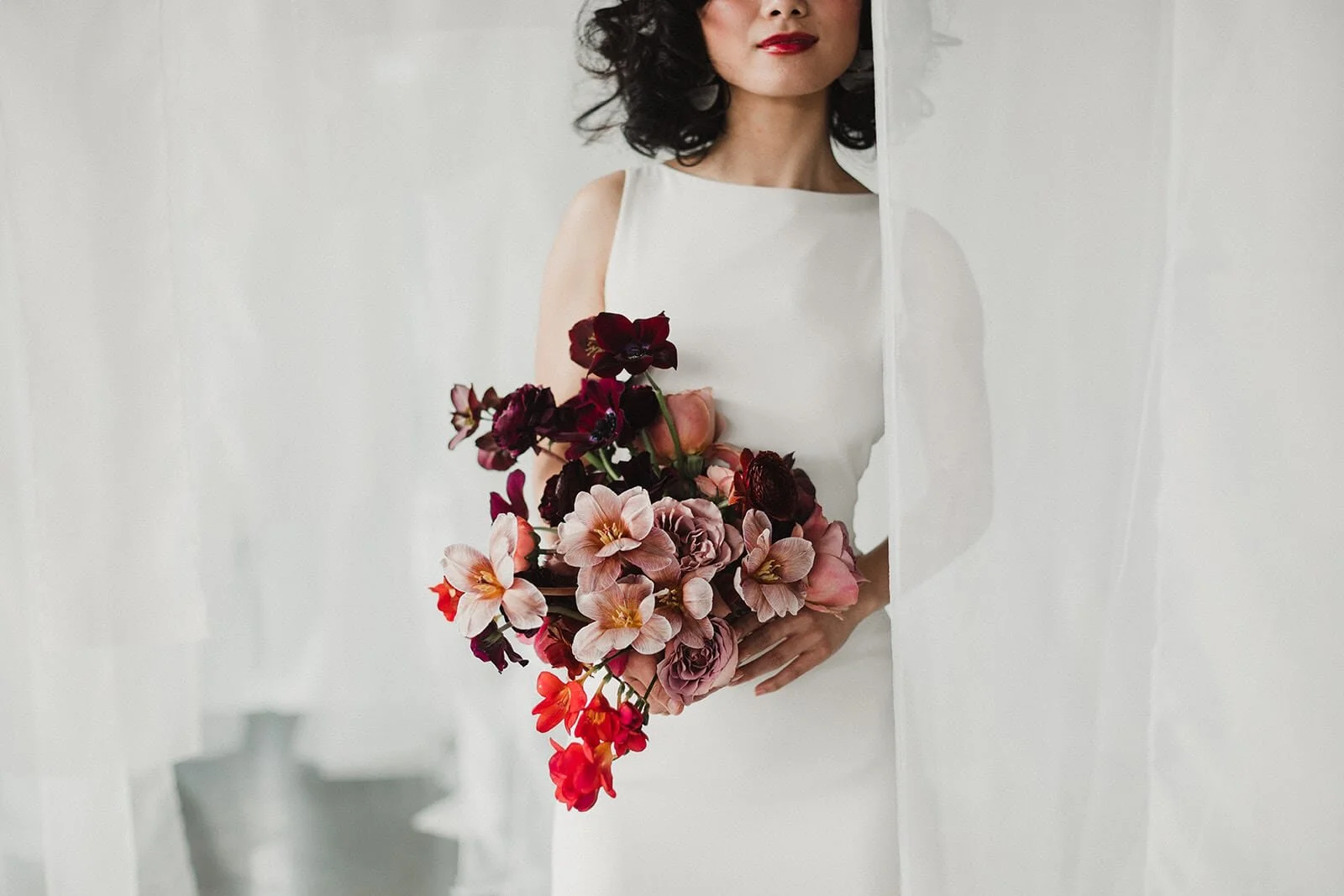 Fine Art Ethereal Industrial Photoshoot Portland Florist Color Theory Design