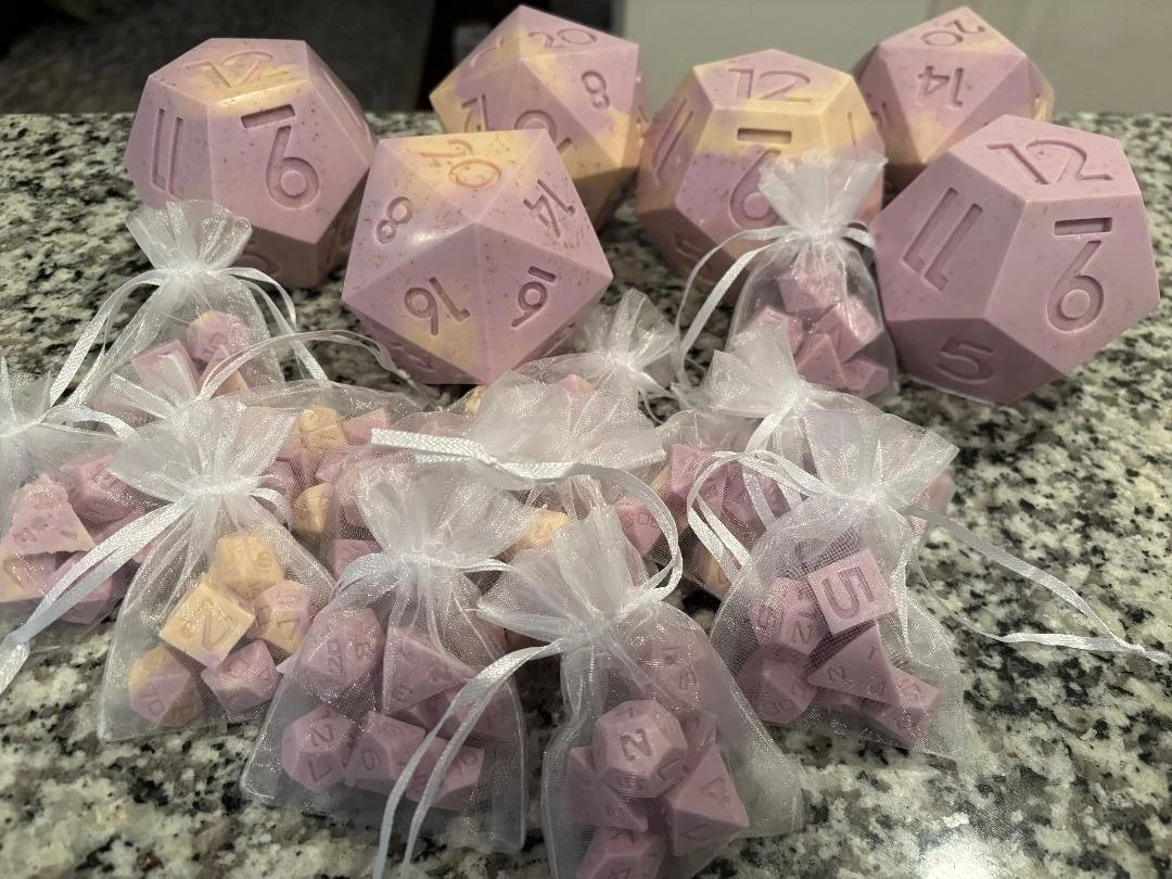 Dice Soap - 7 polyhedral dice set