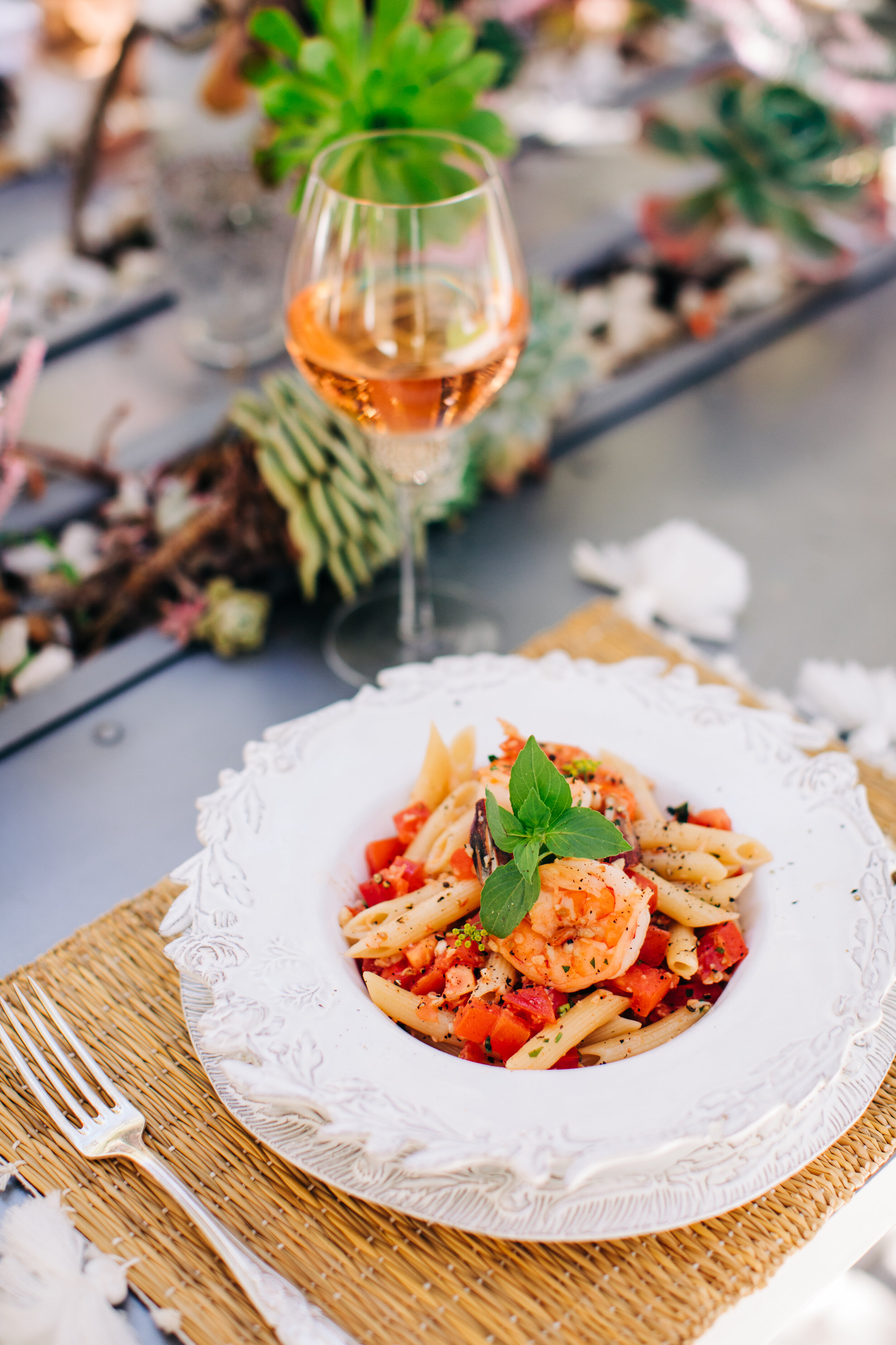 PENNE ARRABBIATA WITH SHRIMP