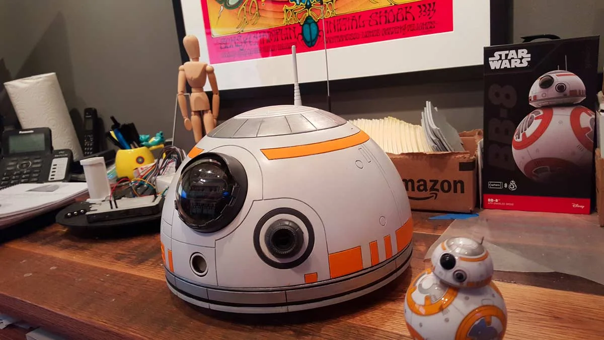 I do believe this is the last image of the Sphero. Soon after this my daughter got a hold of him and he was never seen again. 