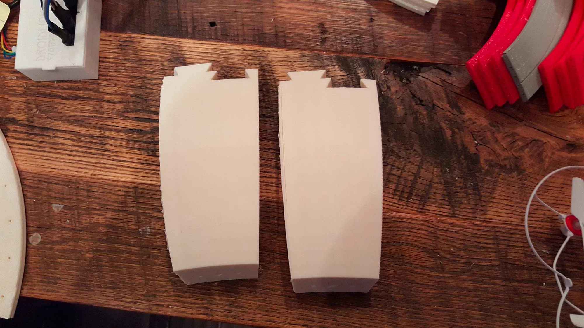 Here's a quick study on the individual cheese slices. They aren't exactly identical even though they look like it. A more symmetrical slice could probably have been made to keep it as one modular piece, but ultimately it would have been extra effort for little payoff. 