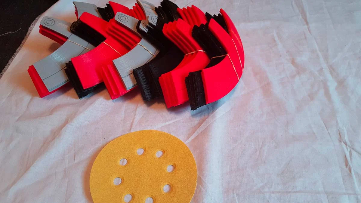 Getting the rings glued together. 