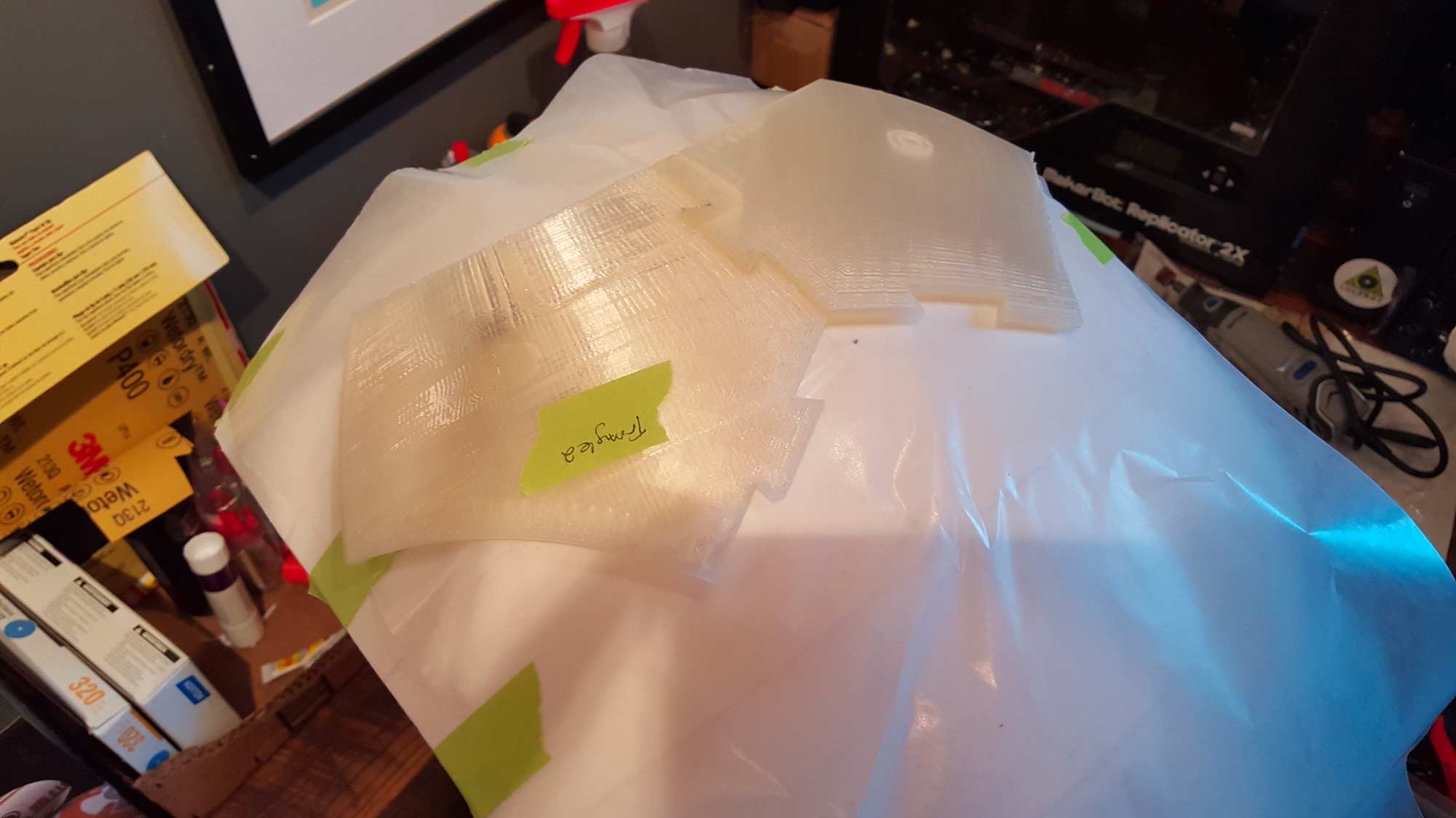 Using the wheel to glue the triangles on a proper curve. 