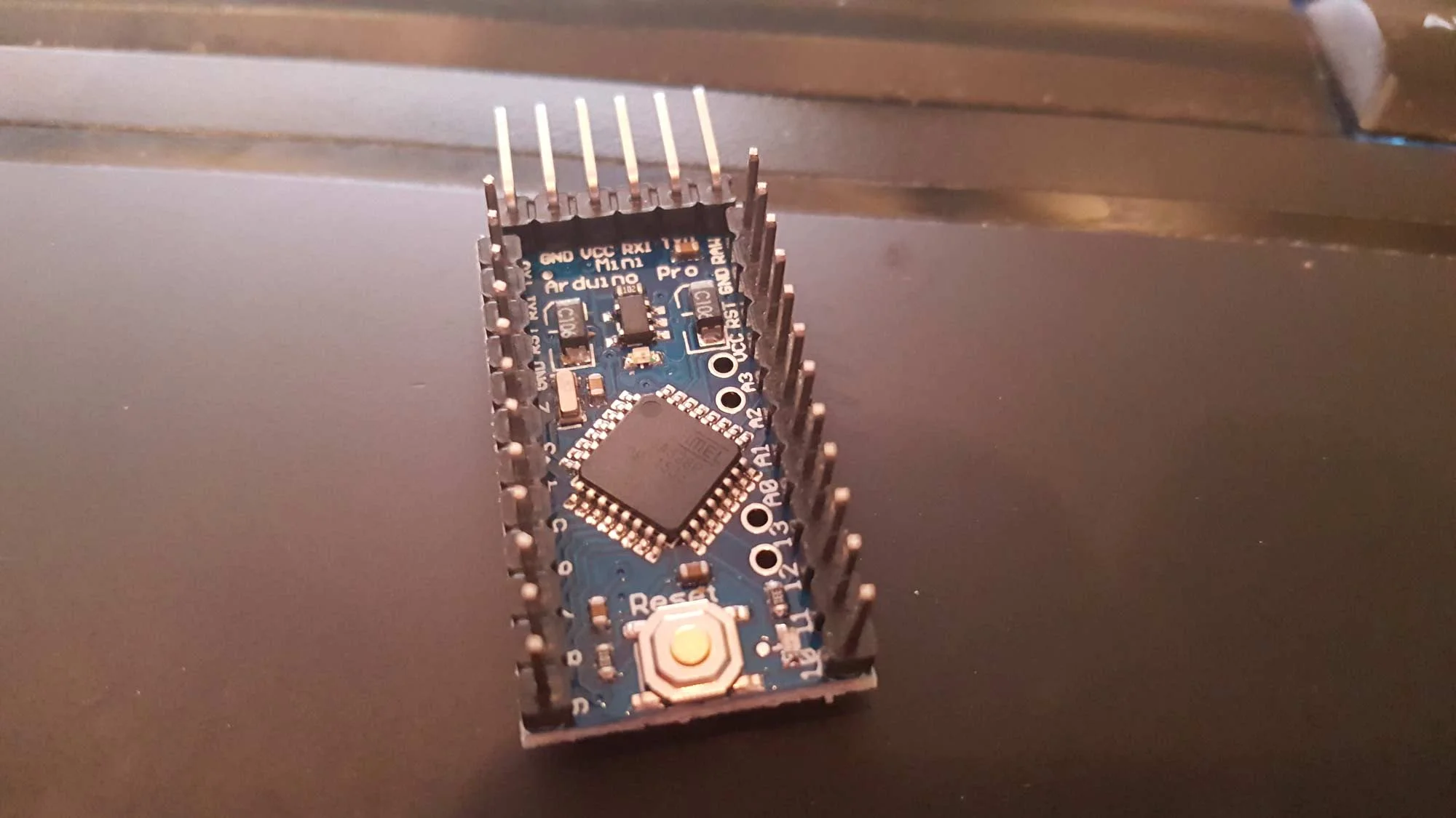 All pins soldered into place