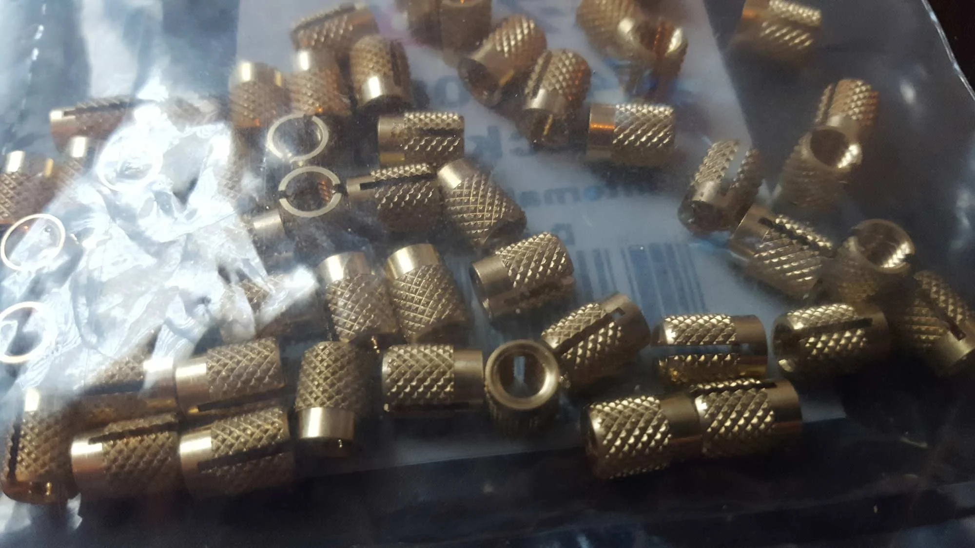 Instead of screwing straight into the plastic and live in constant fear of stripping the holes. I decided to install some threaded inserts. 