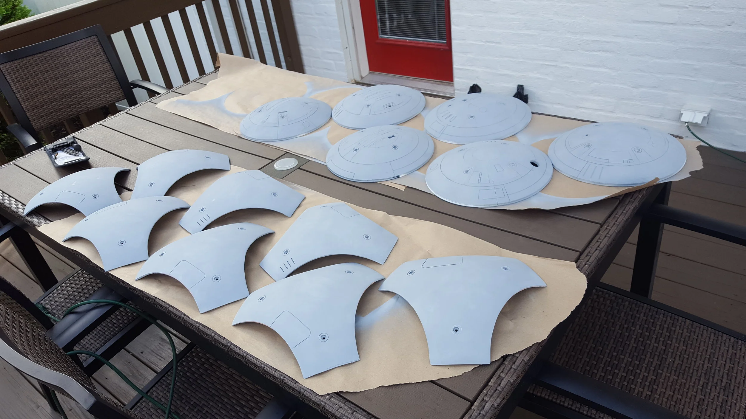 Working both sets of panels over and over again getting them to a point where I can do a "final fitting."
