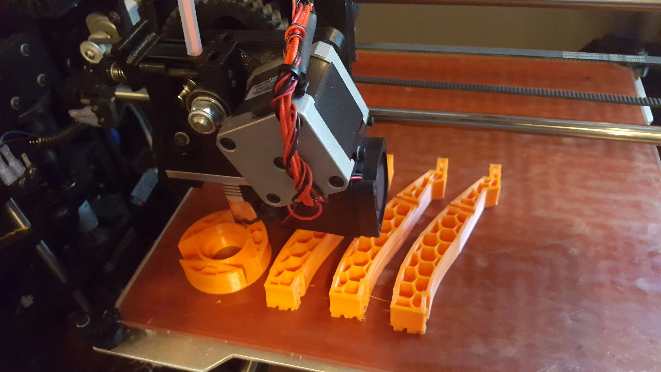 Printing with a light infill. 12% with 3 perimeters. 