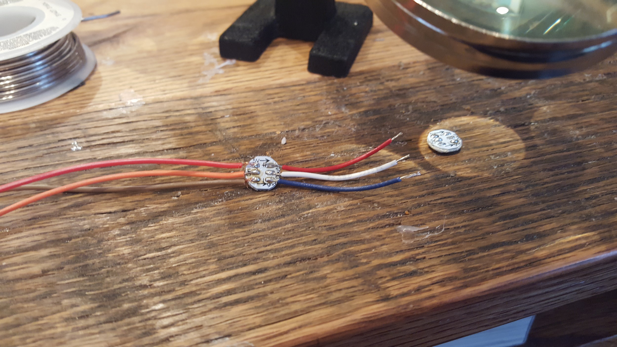 Practicing some NeoPixel wiring. 
