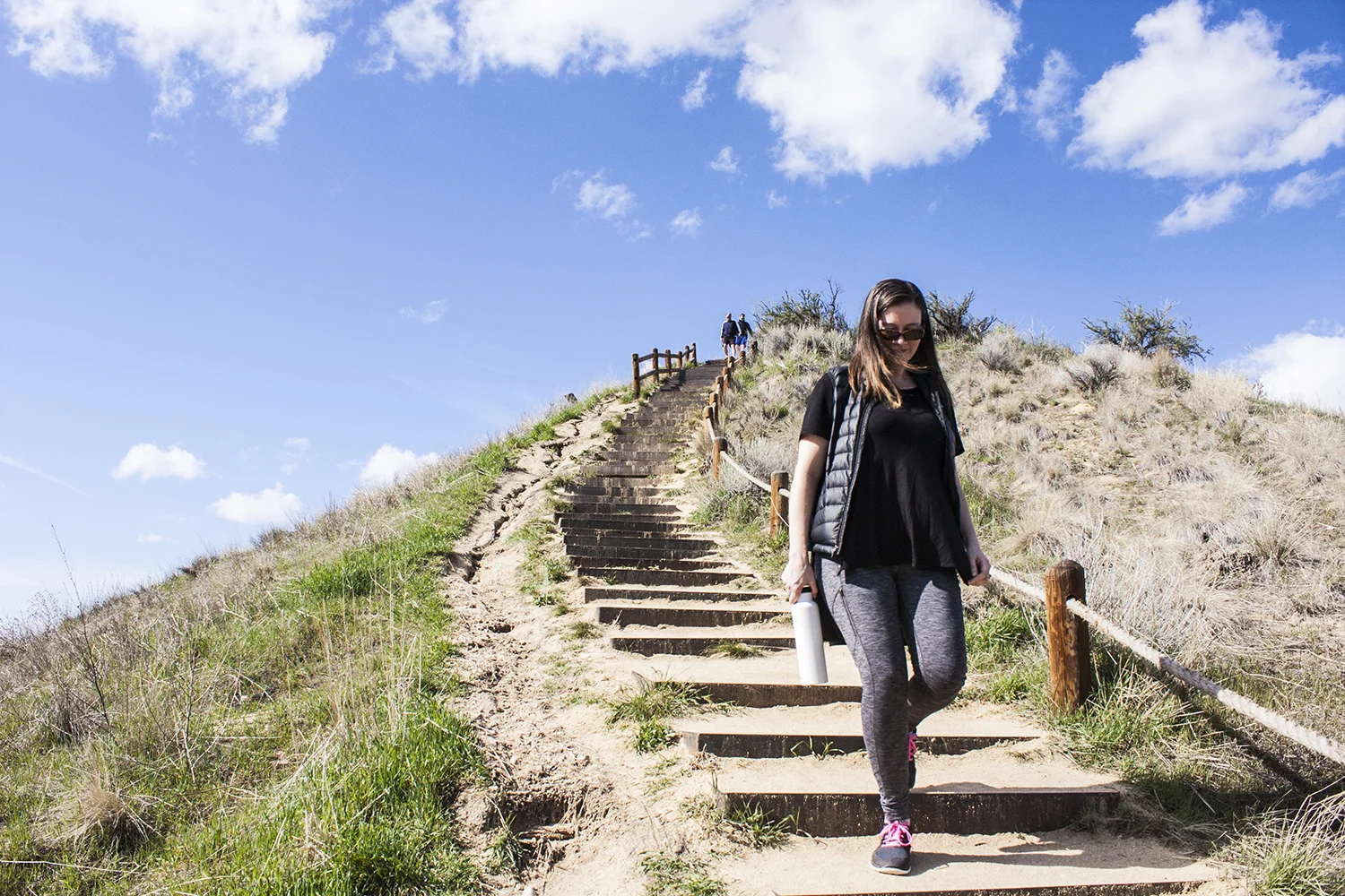 Getting our hike on in Boise's Camel Back Park. 