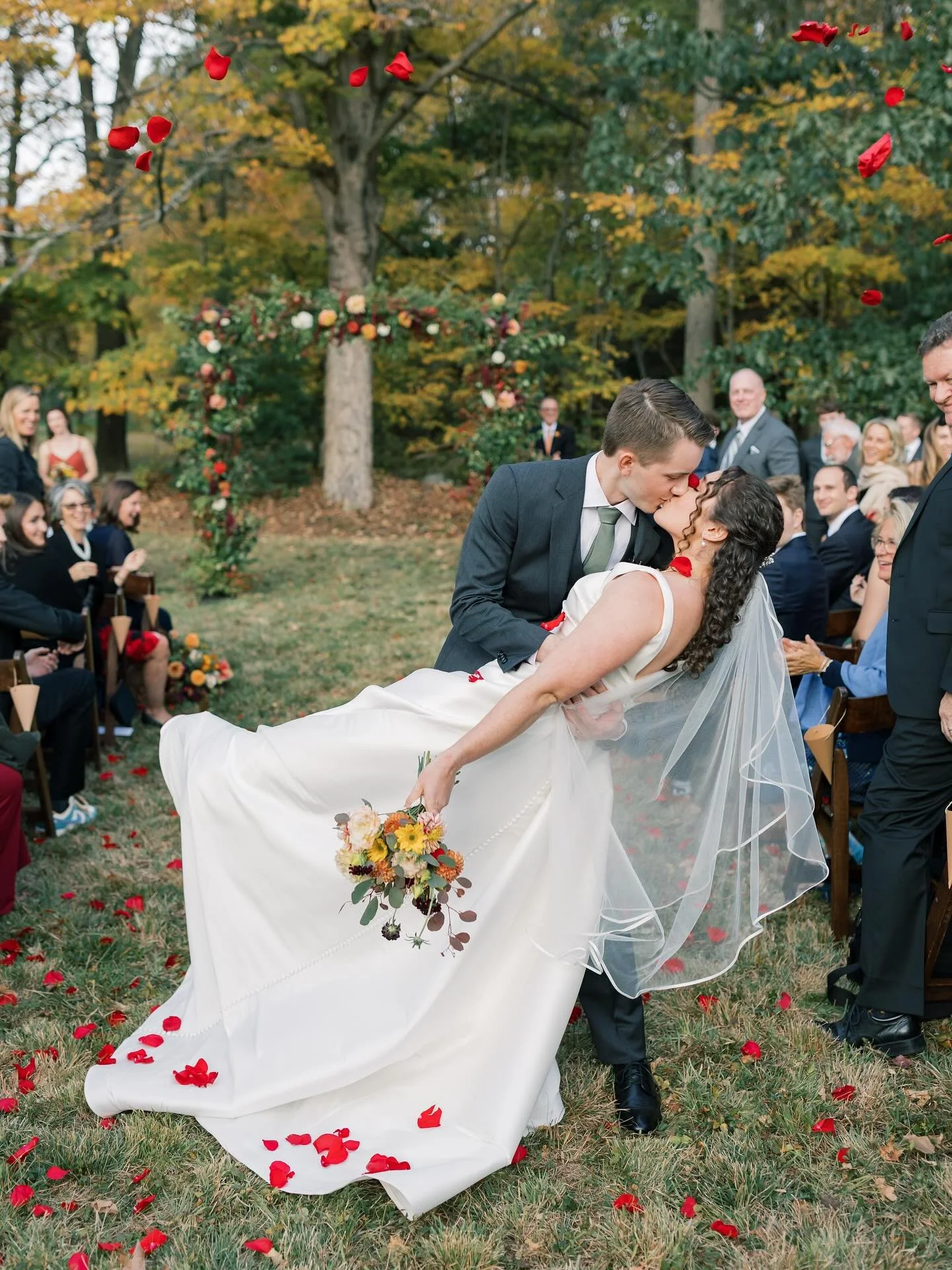 There&rsquo;s something truly special about October wedding days&hellip;

Photographer: @corajanephoto
Venue: Private Residence
Planner: @eventsbylaract
Florist: @appleberryfarmct
Hair &amp; Makeup: @bridal.beauty.bliss
Catering: @alchemycelebrations