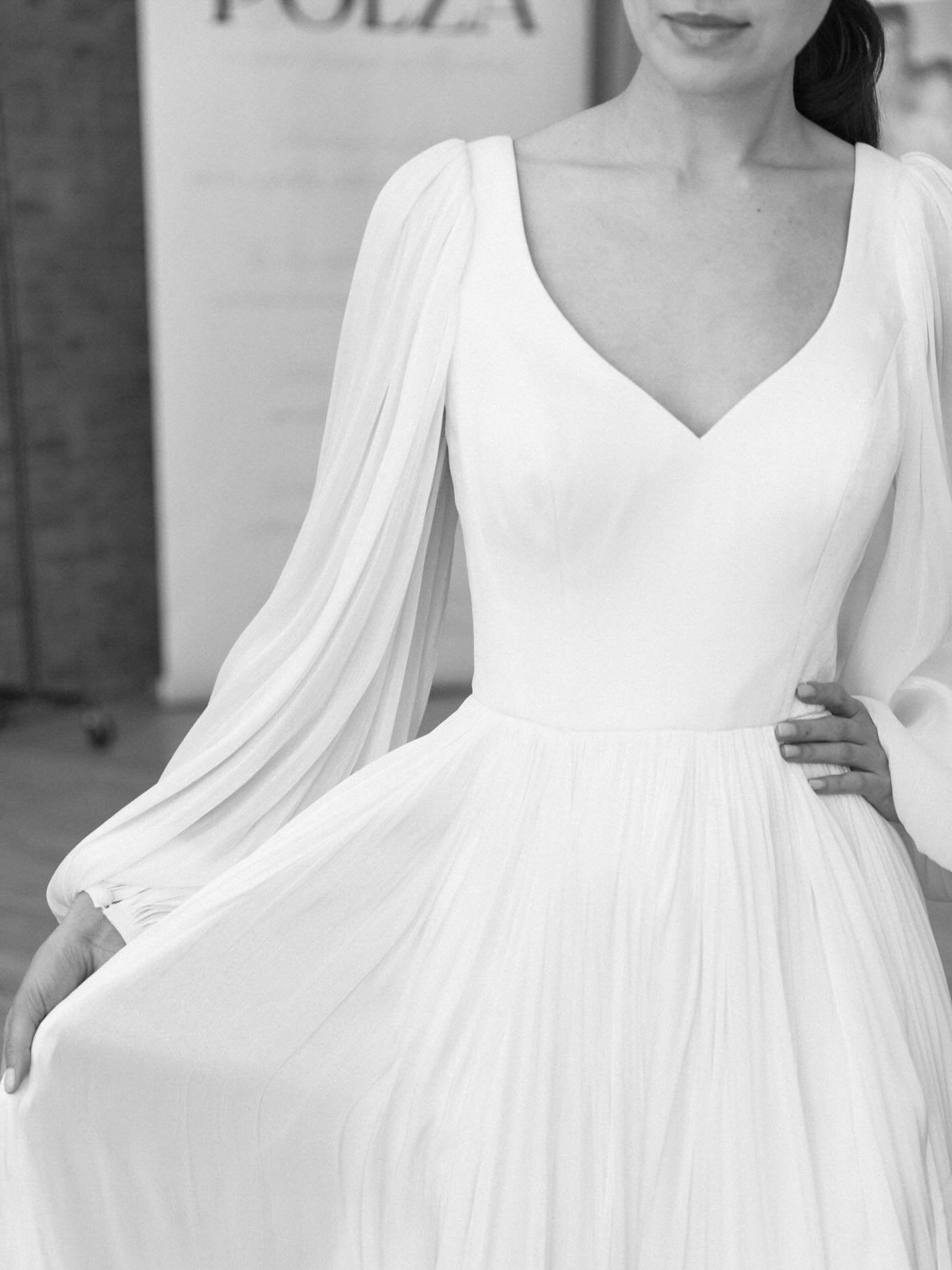 POEZA debuted at NYBFW in all her soft and elegant glory ✨ @poezabride