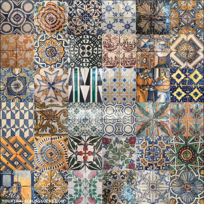 Just your average tiles that make up almost every building here. 
