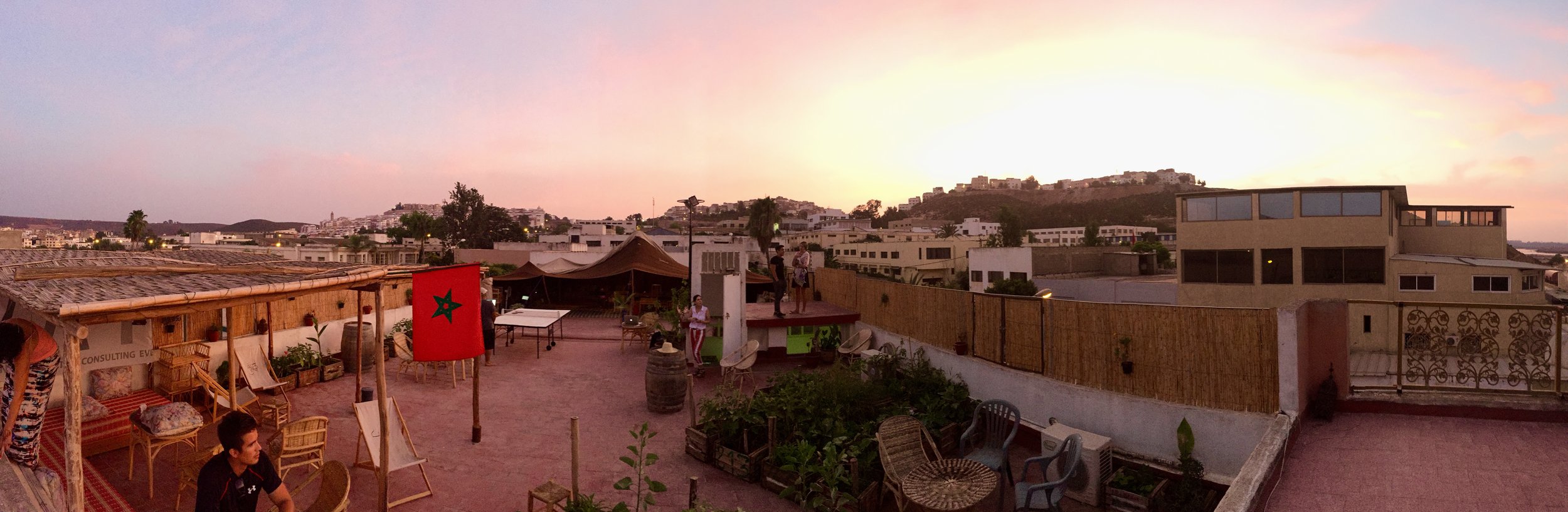 A pano of our outdoor space. You can get me to do anything out here. (Minus weird stuff, get your head out of the gutter, creep.)