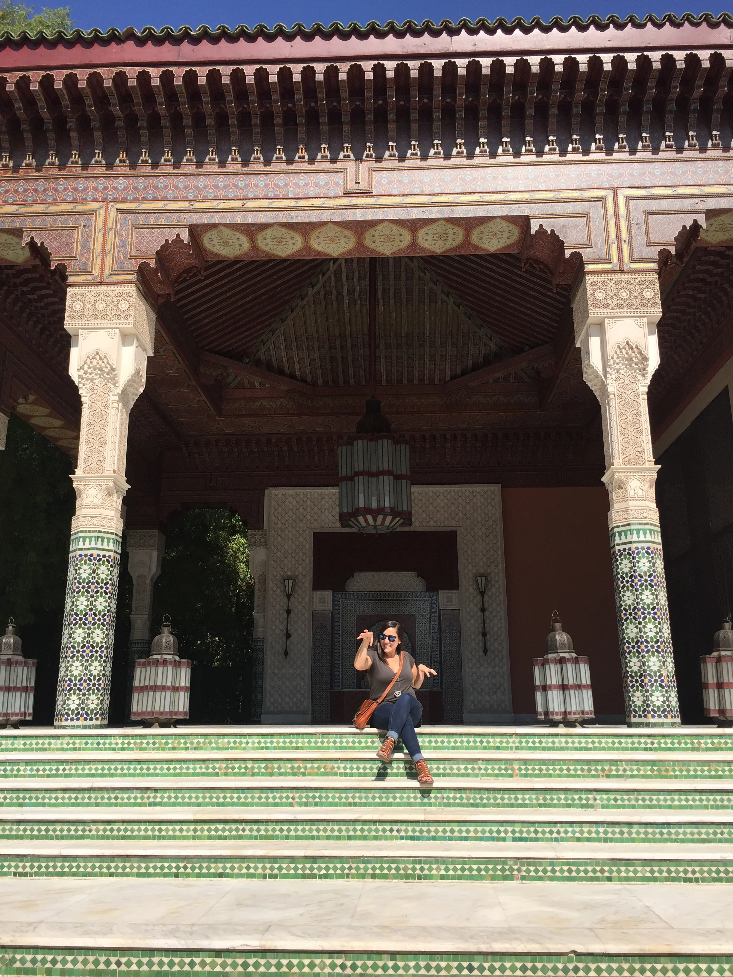 Casual palace pic via Noelle's art direction: "You're a fiesty tiger!"