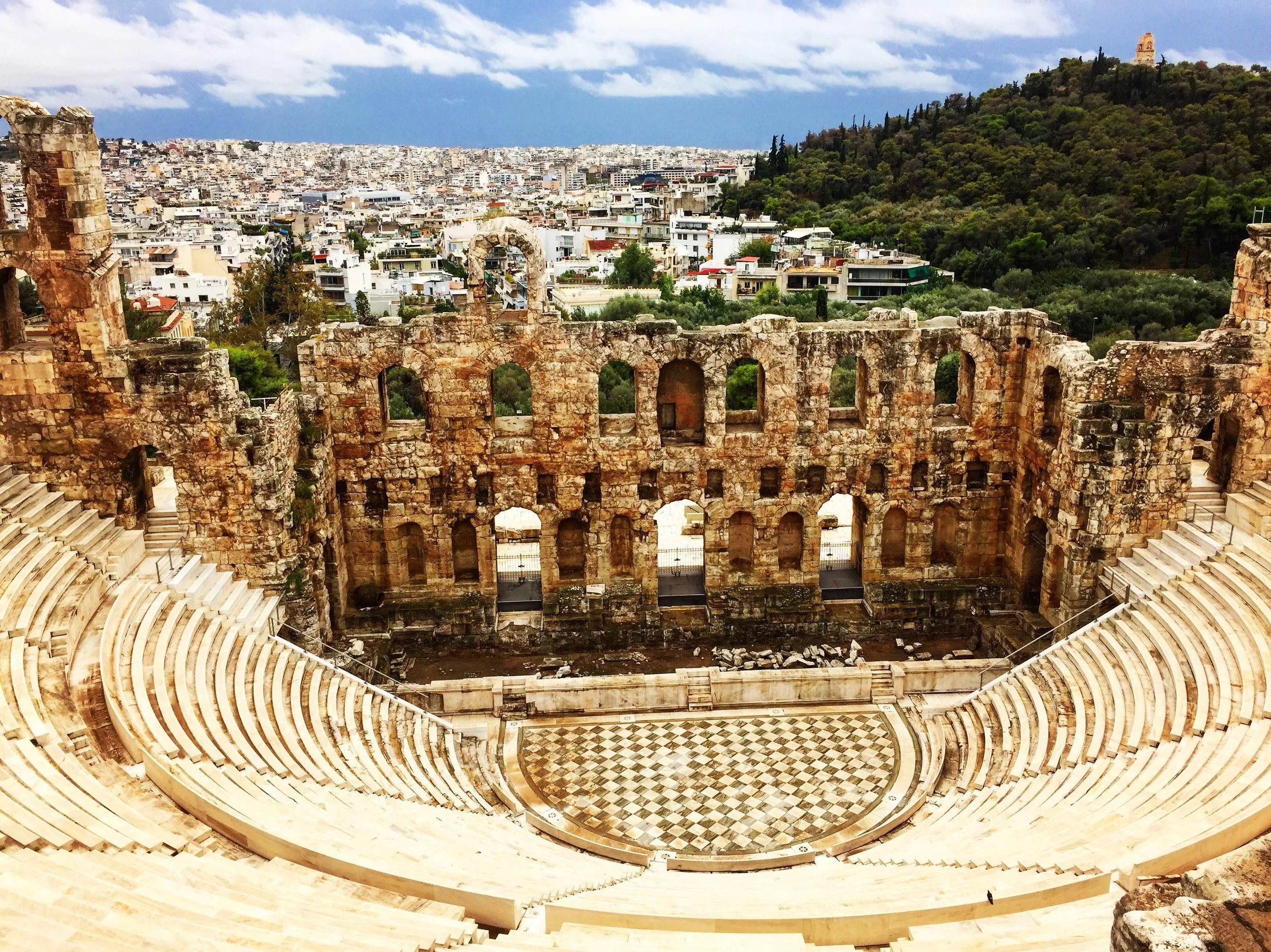Wen you a famous Greek landmark.