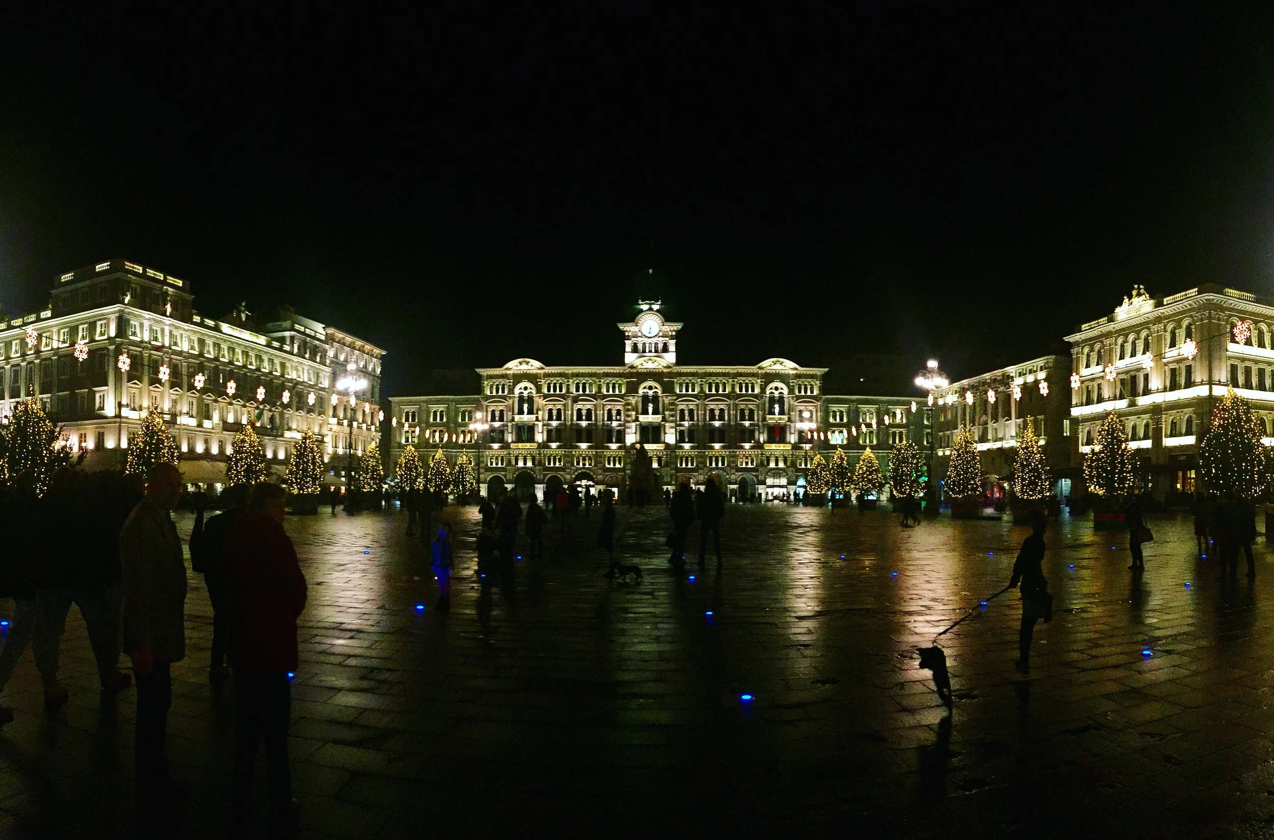 The square in Trieste. Worth the creepy hostel experience in Zagreb.