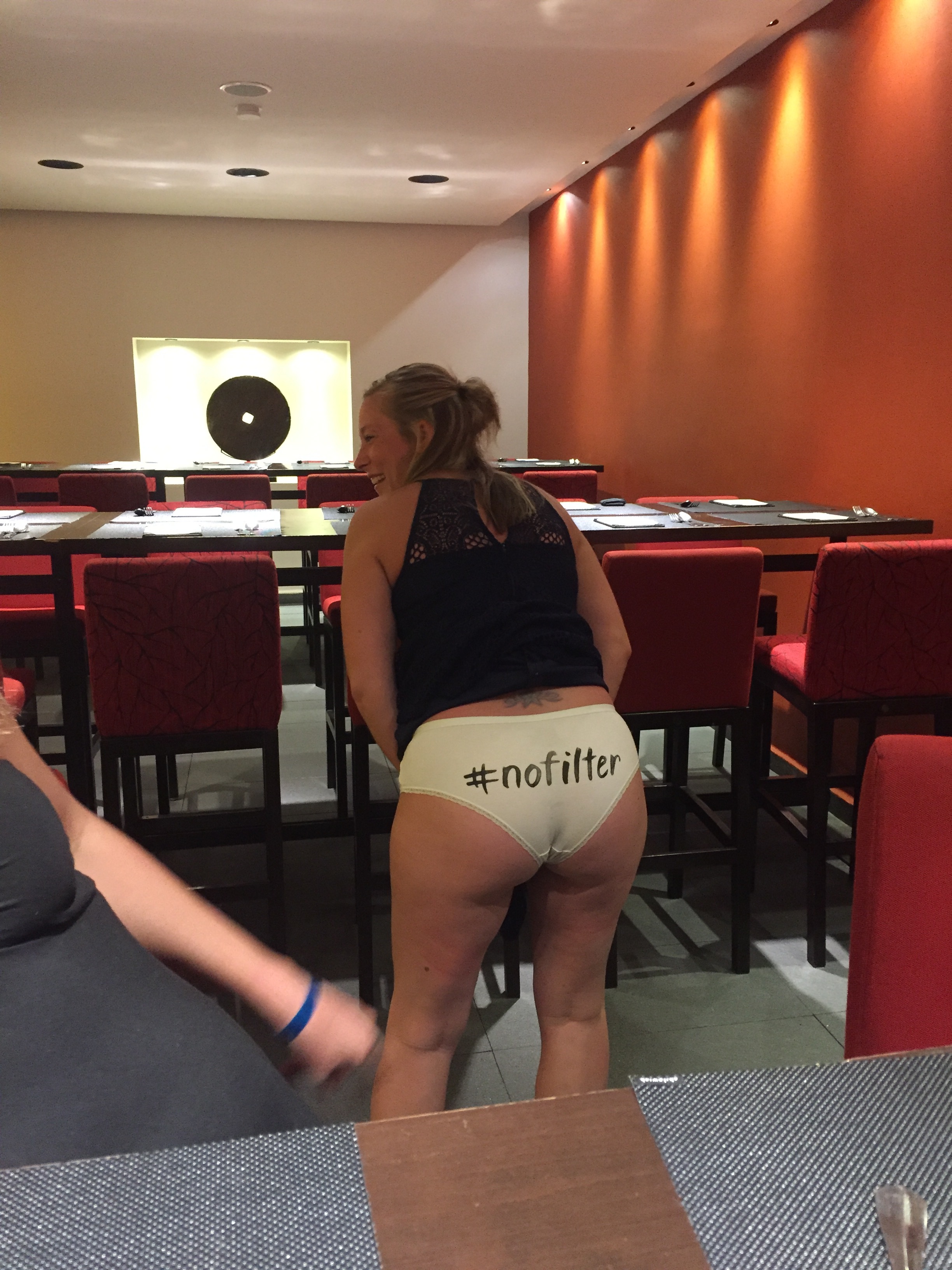 The undies say it all. 