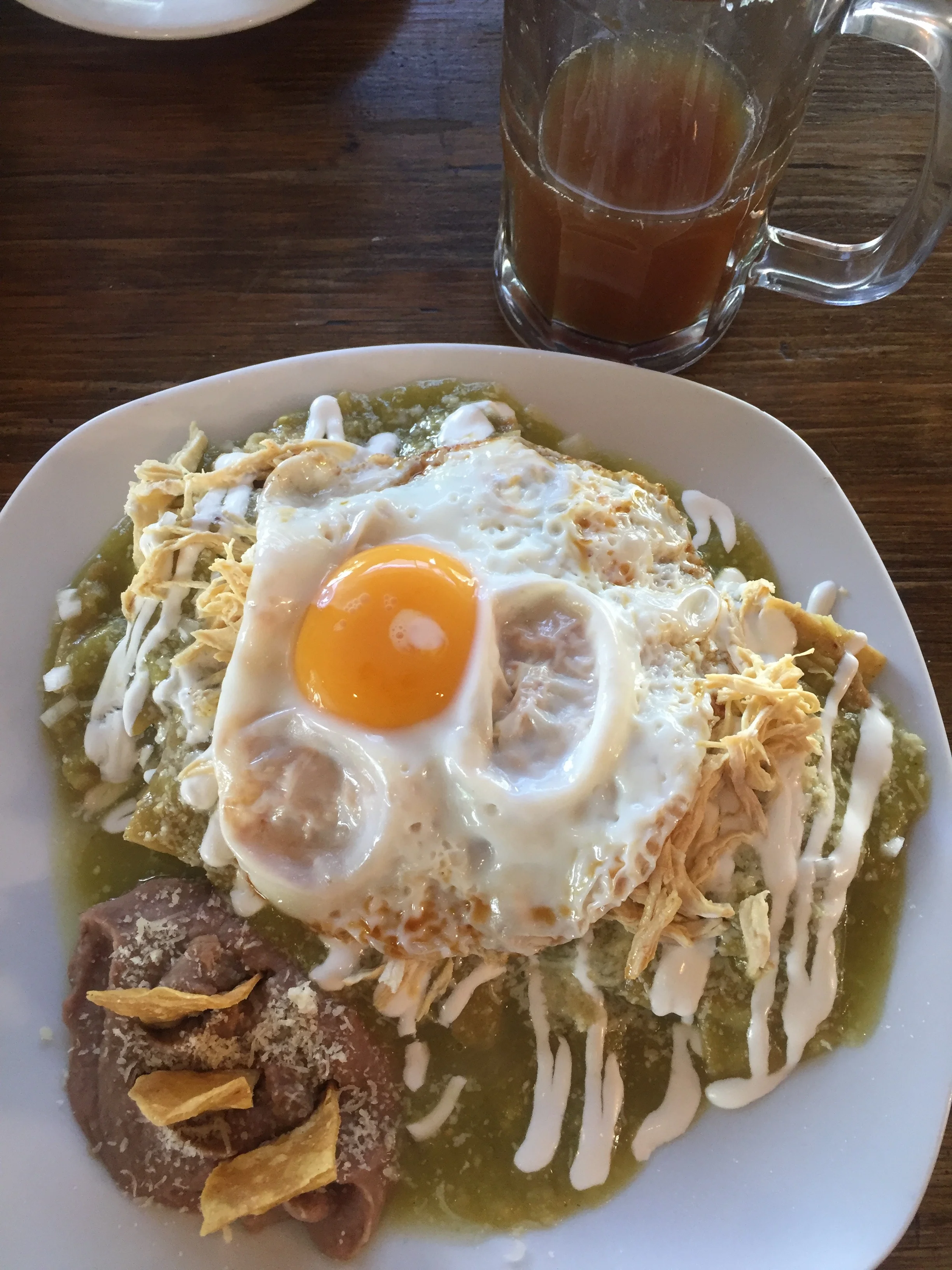 Chilaquiles with NO CHILL. 
