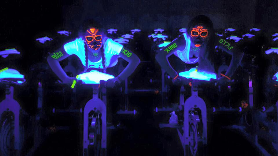 This isn't me but I wish it was. Why didn't I paint myself with highlighters before cycling?!?