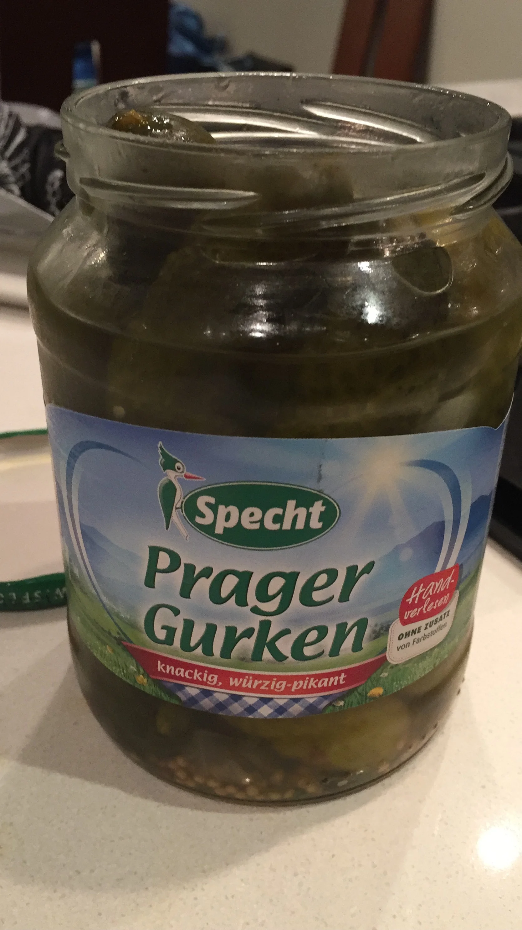 POSER PICKLES. Although I guess "gurken" may have given it away. Whatever. I don't speak German.