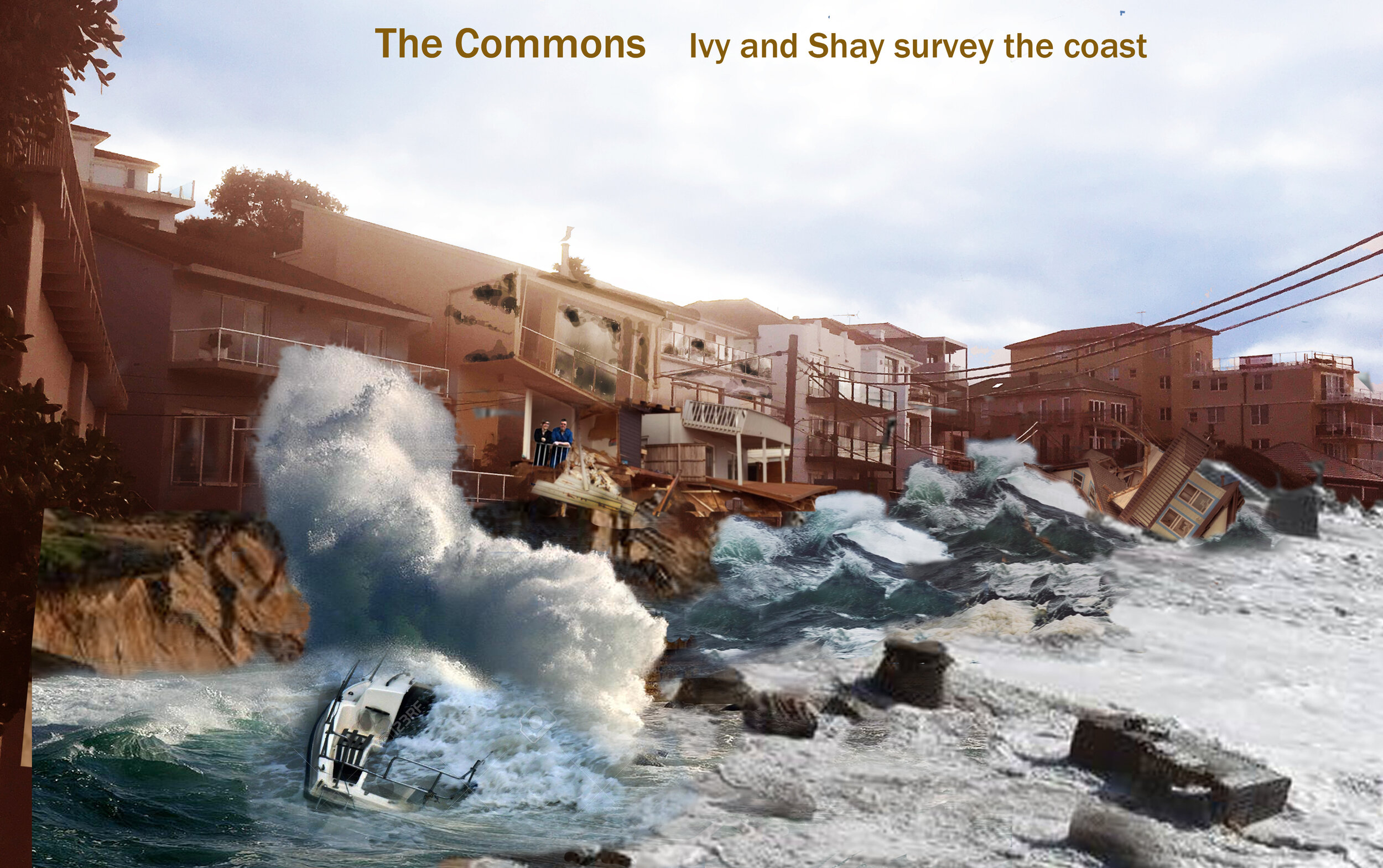 commons -shay and Ivy survey the broken coastline .jpg