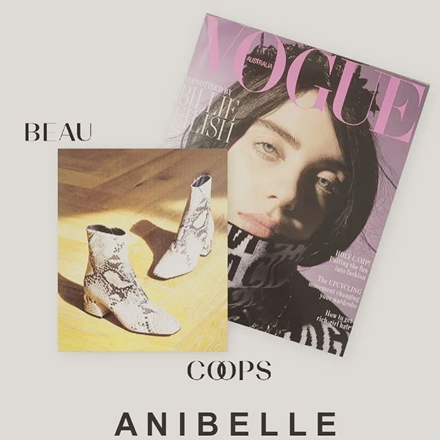 Really grateful to the amazing @editagency and @vogueaustralia for this  beautiful feature in this months issue on key boots for your AW wardrobe. Shoes by @beaucoops