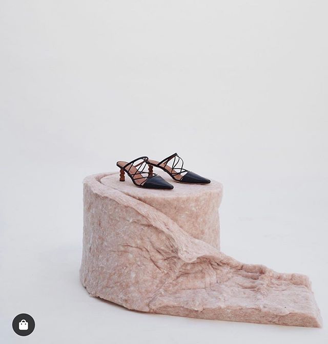 Cheeky LISA fishnet mules! Feels like I made these years ago, but new to the world. AW19 Collection for Rejina Pyo