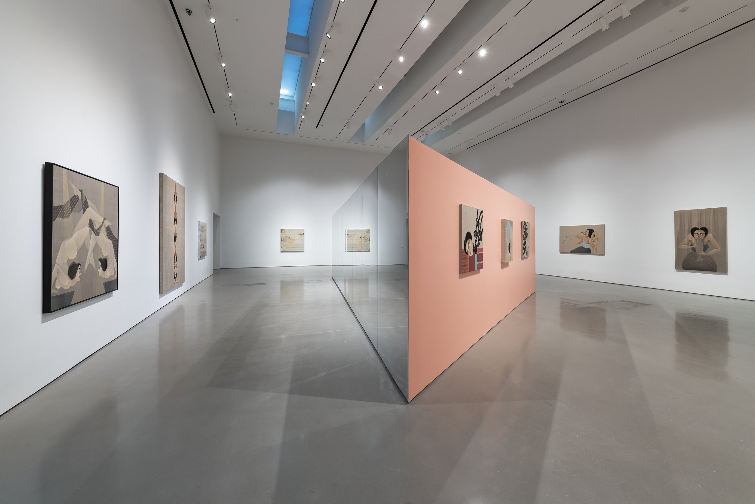  January 12 - May 11, 2024 Exhibition Design Artist: Hayv Kahraman Location: Moody Center For The Arts, Houston TX  ” The Foreign in Us  is the artist’s first solo exhibition in Texas and includes major works informed by the artist’s Iraqi-Kurdish he