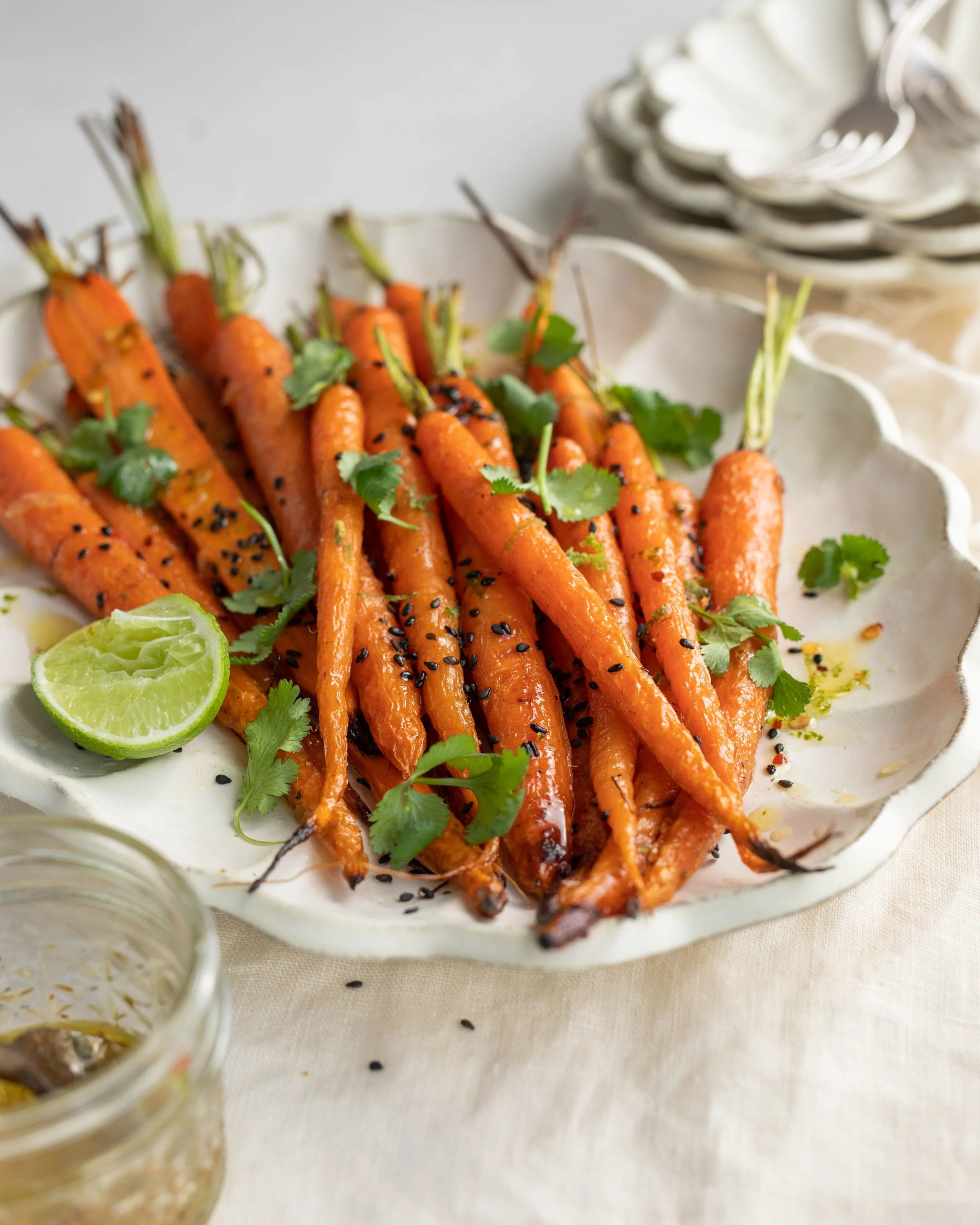HONEY LIME ROASTED CARROTS