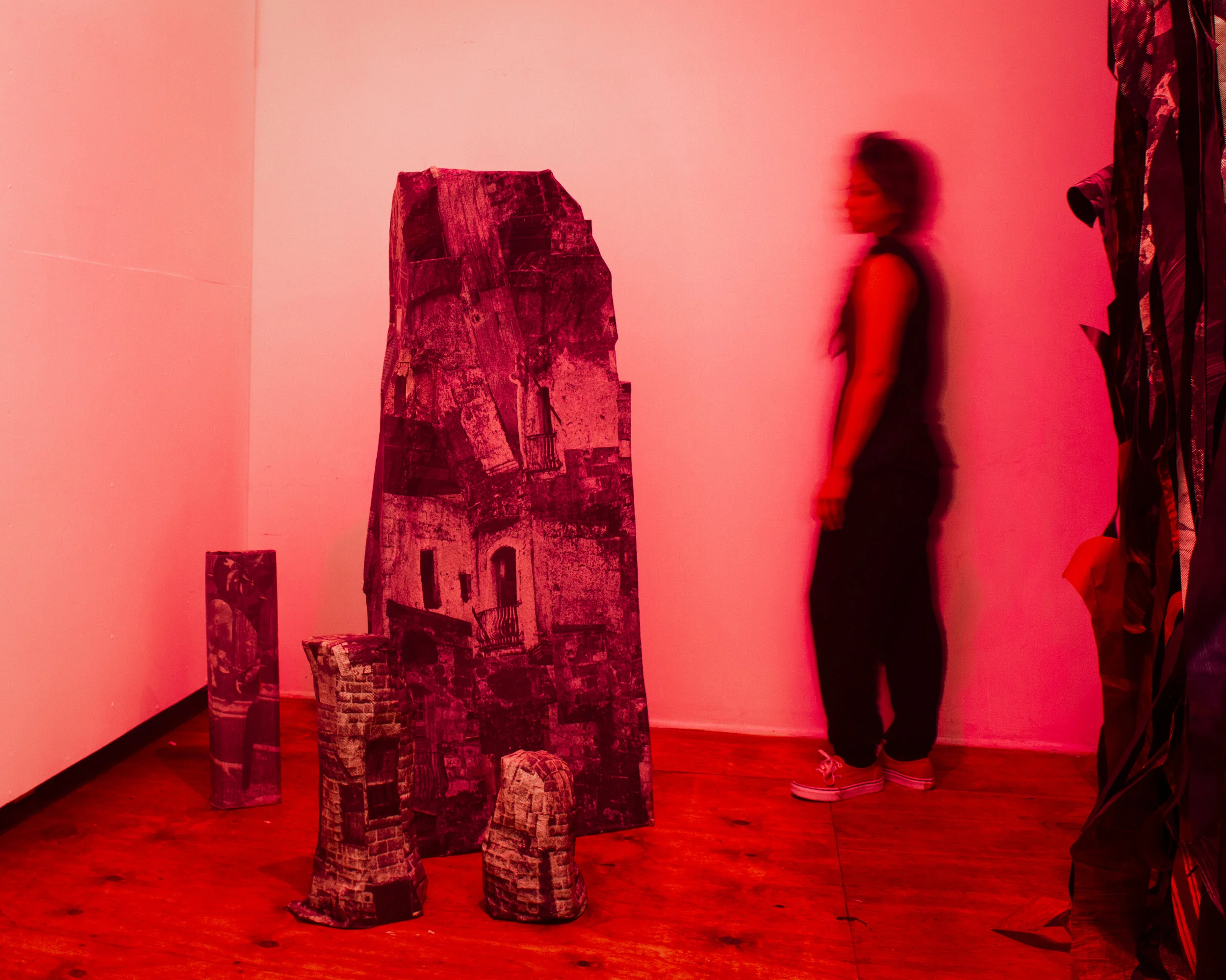 "Buttress" (series), 2017-ongoing, Papier-mâché, dimensions variable