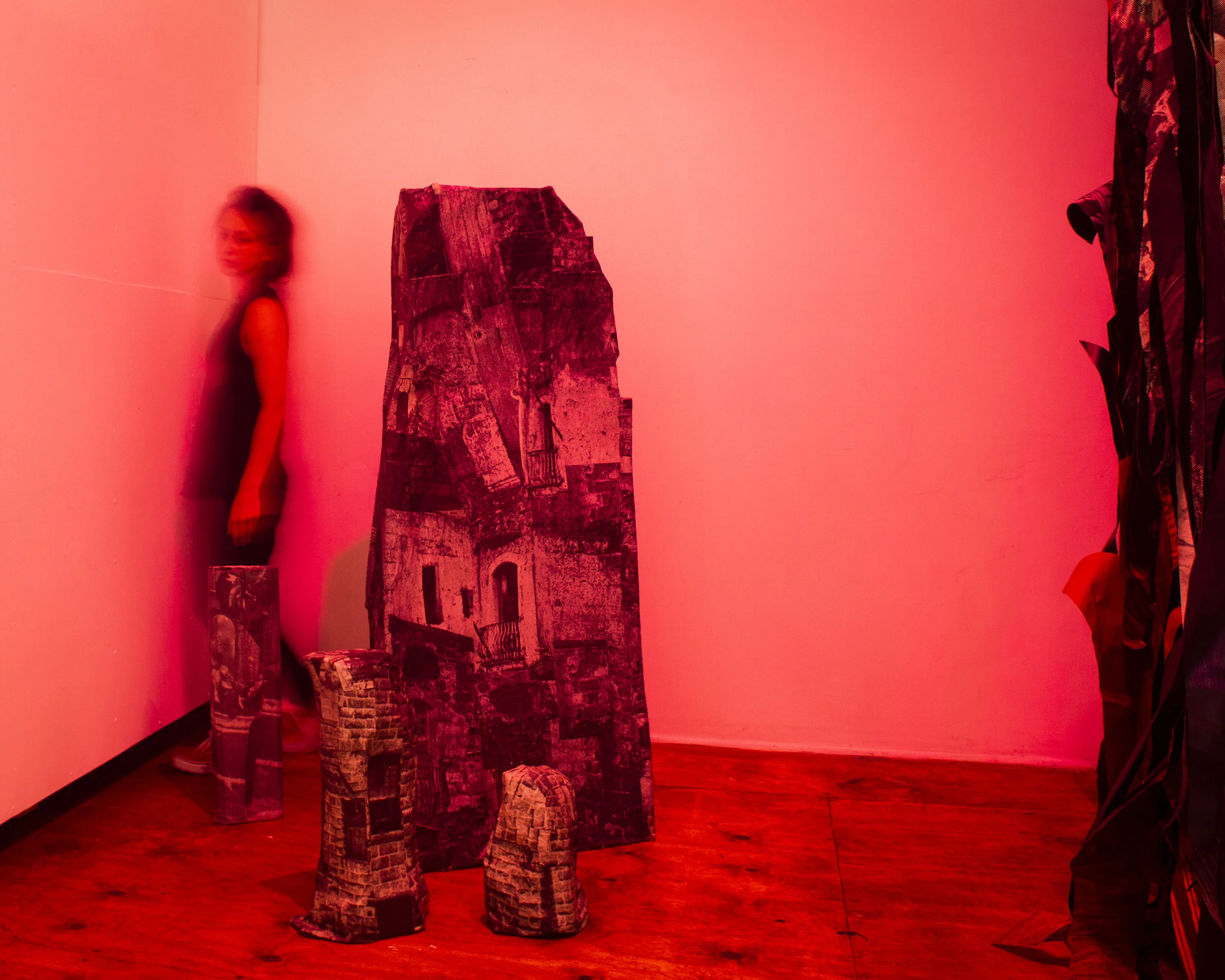 "Buttress" (series), 2017-ongoing, Papier-mâché, dimensions variable