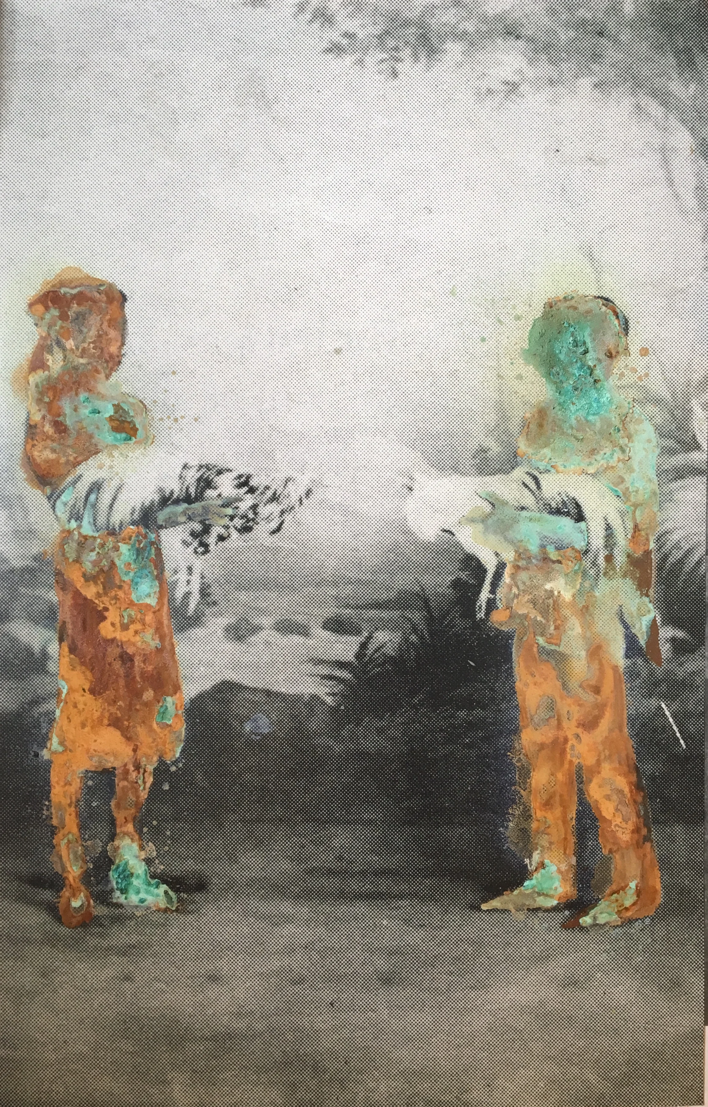 "Fata Morgana (16)," 2017, Digital C-Print, metal paint, patina, 20 x 31.5 inches, Unique Edition 1 of 5