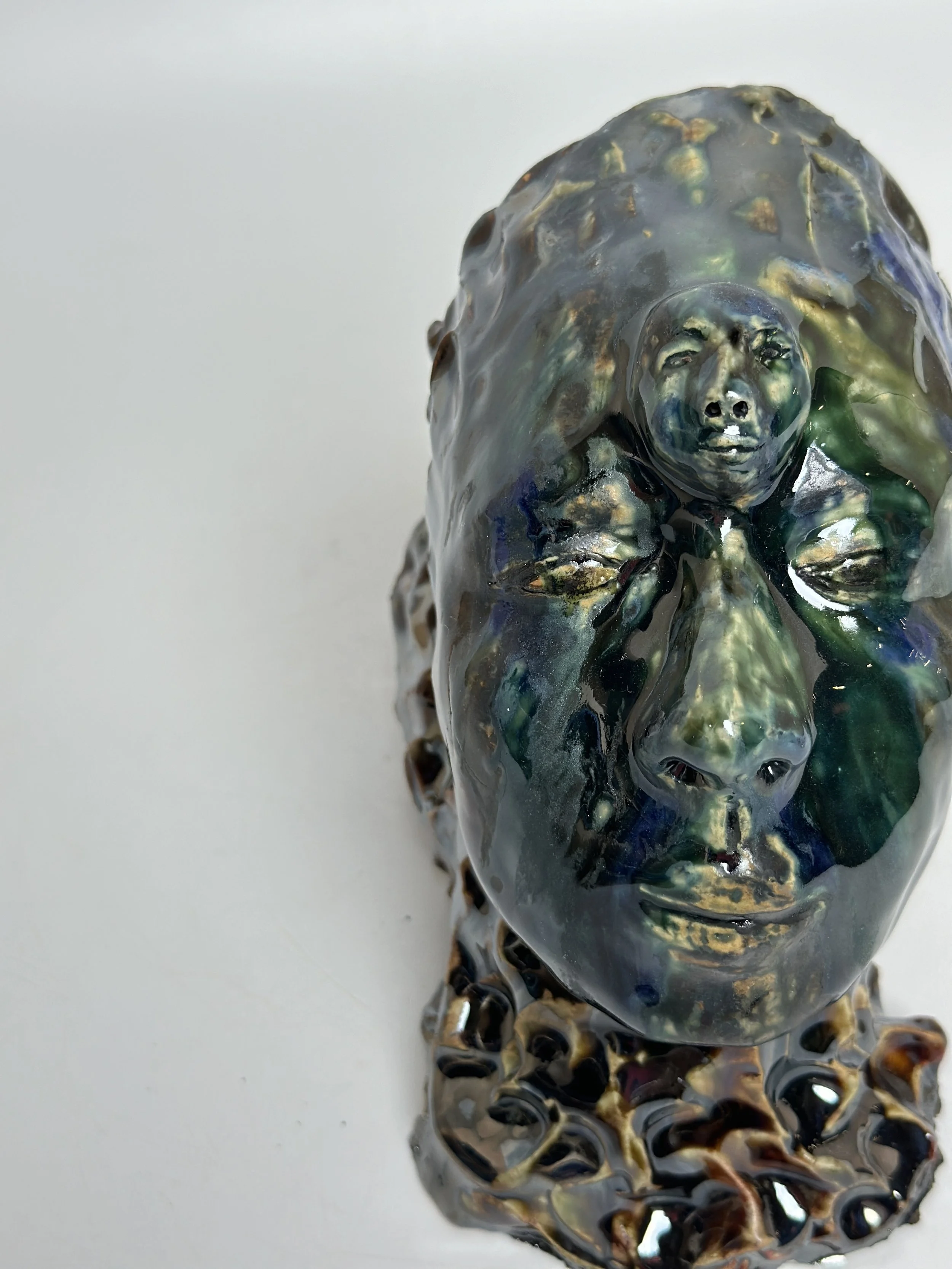  “Volcanic bodies (22),” 2023, Ceramic, 8 x 11 x 5.5” 