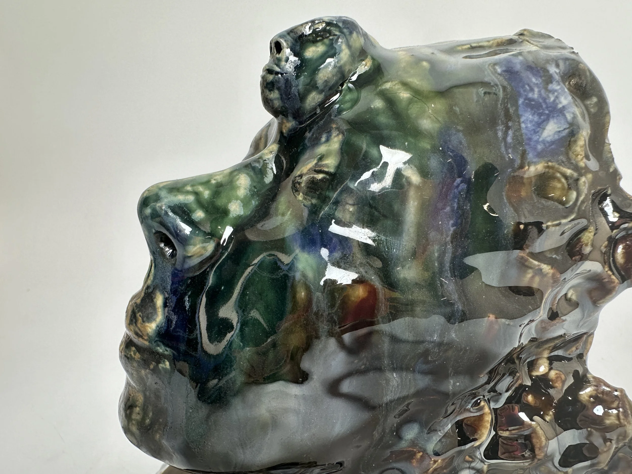  “Volcanic bodies (22),” 2023, Ceramic, 8 x 11 x 5.5” 