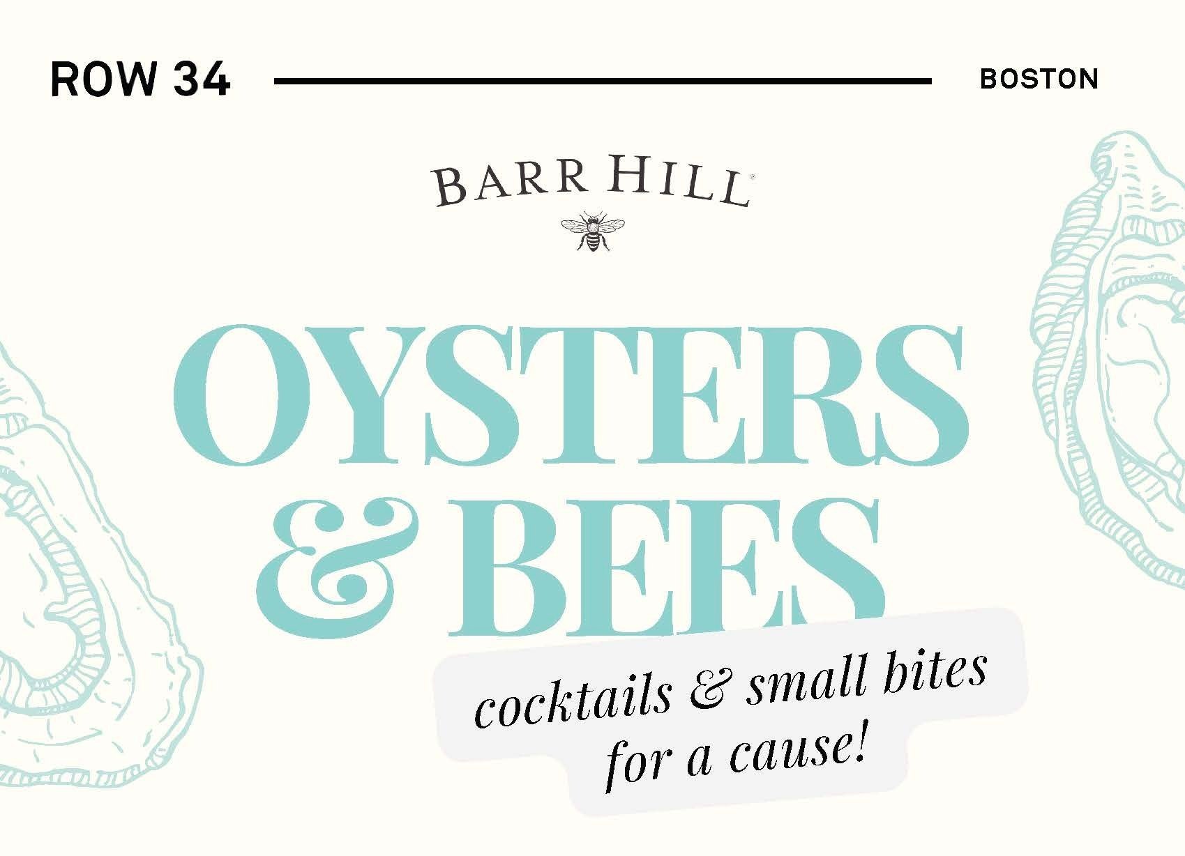 Join us at ROW 34 for Oysters & Bees