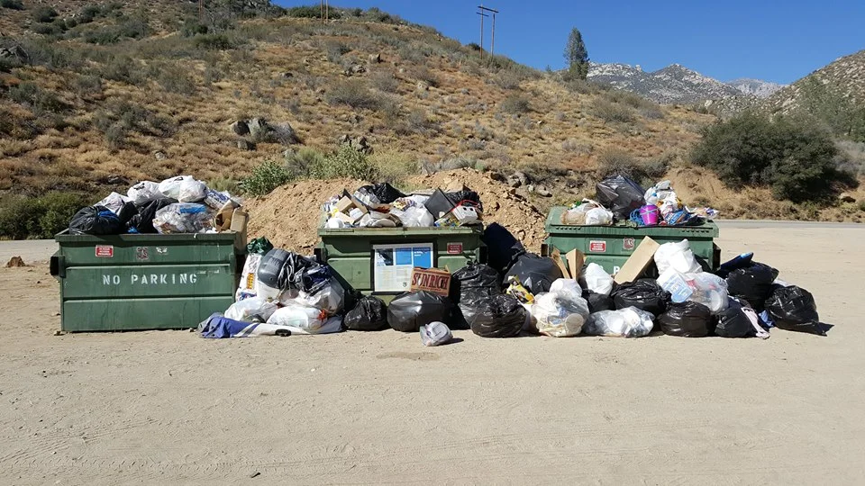 Privately donated funds used to lease trash bins provided for campers to dispose of camp trash.