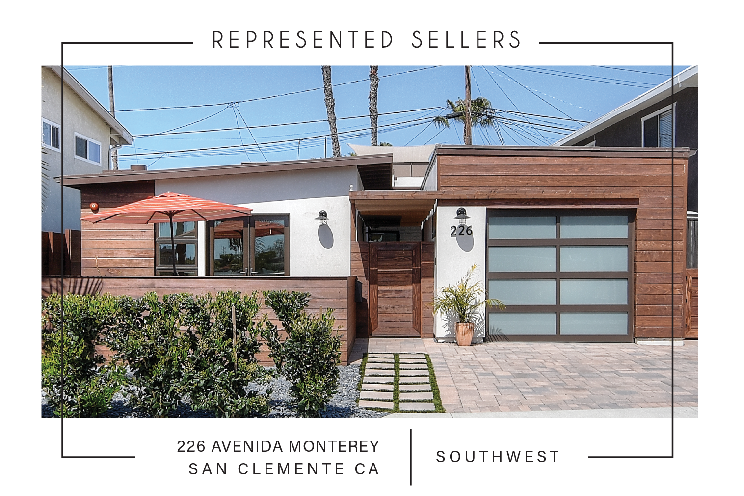 SOLD 8/09/2017 $1,350,000 226 AVenida Monterey SAN CLEMENTE CA