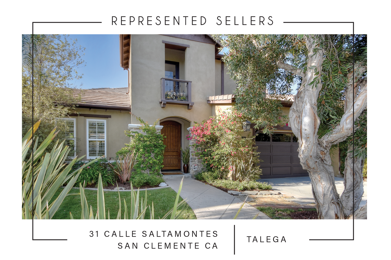 SOLD 1/2/2018 $1,030,000 31 calle saltamontes SAN CLEMENTE CA