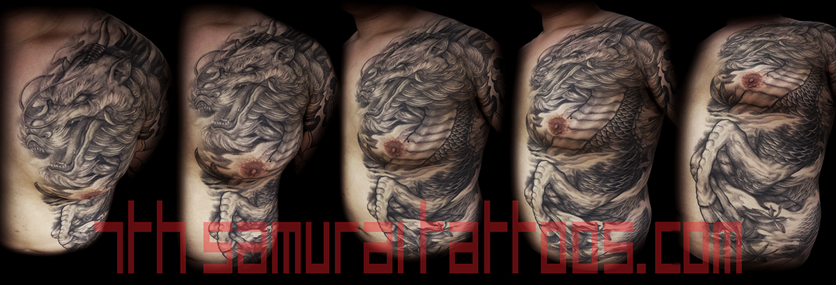 Kirin Dragon Horse Japanese Maple Leaf Acer Palmatum Kai 7th Samurai Mens Chest Front Tattoo 7th Samurai Tattoos Kirin Dragon Horse Japanese Maple Leaf Acer Palmatum Kai 7th Samurai Mens Chest Front Tattoo 7th Samurai Tattoos
