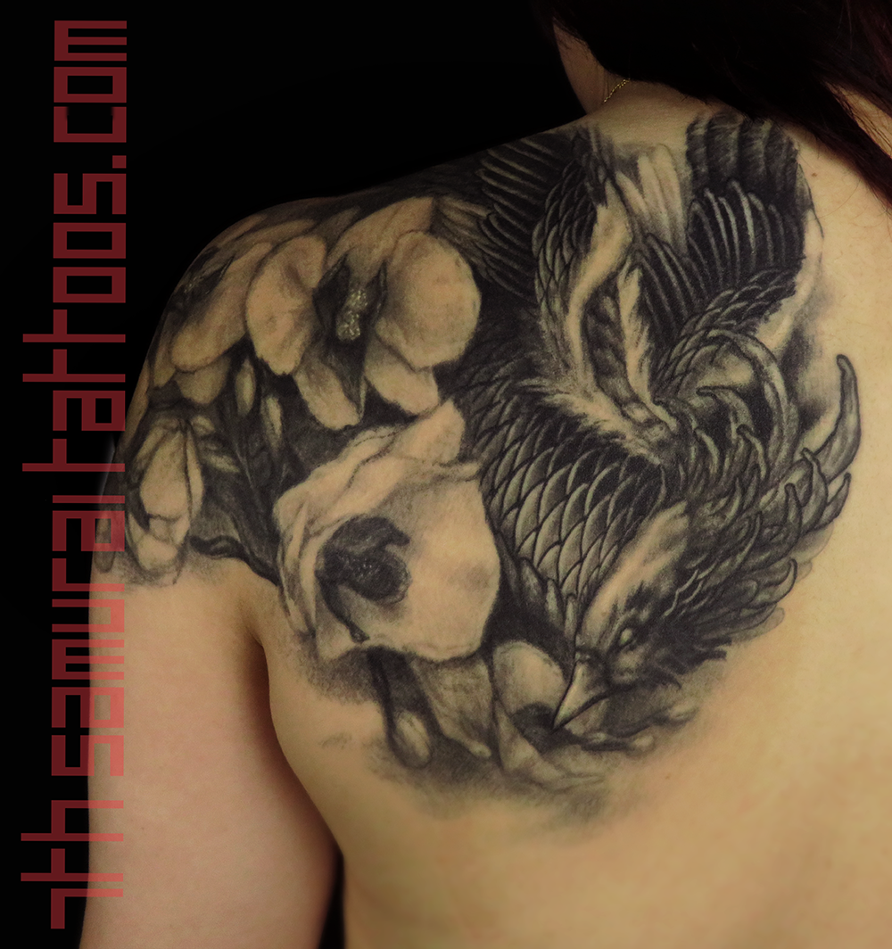 asian phoenix by Gabriel Cece TattooNOW