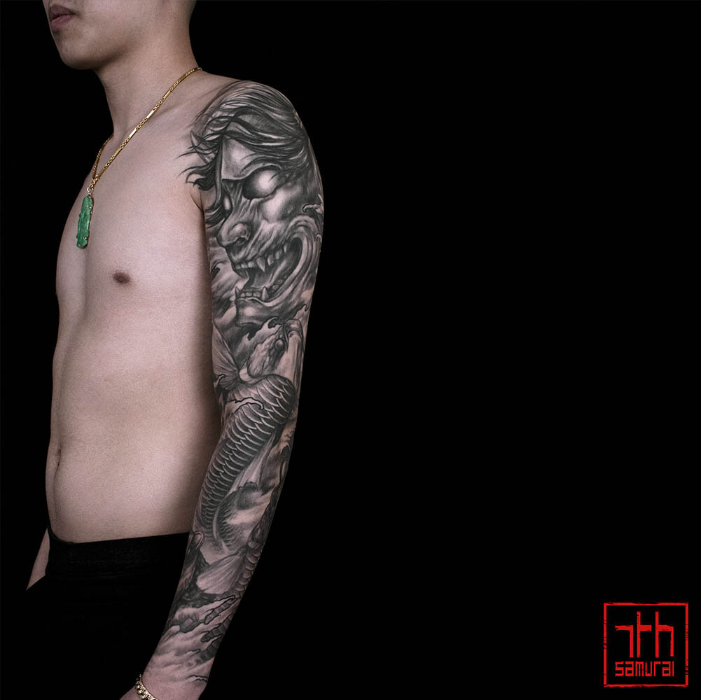 Bamboo Sleeve Tattoo  InkStyleMag