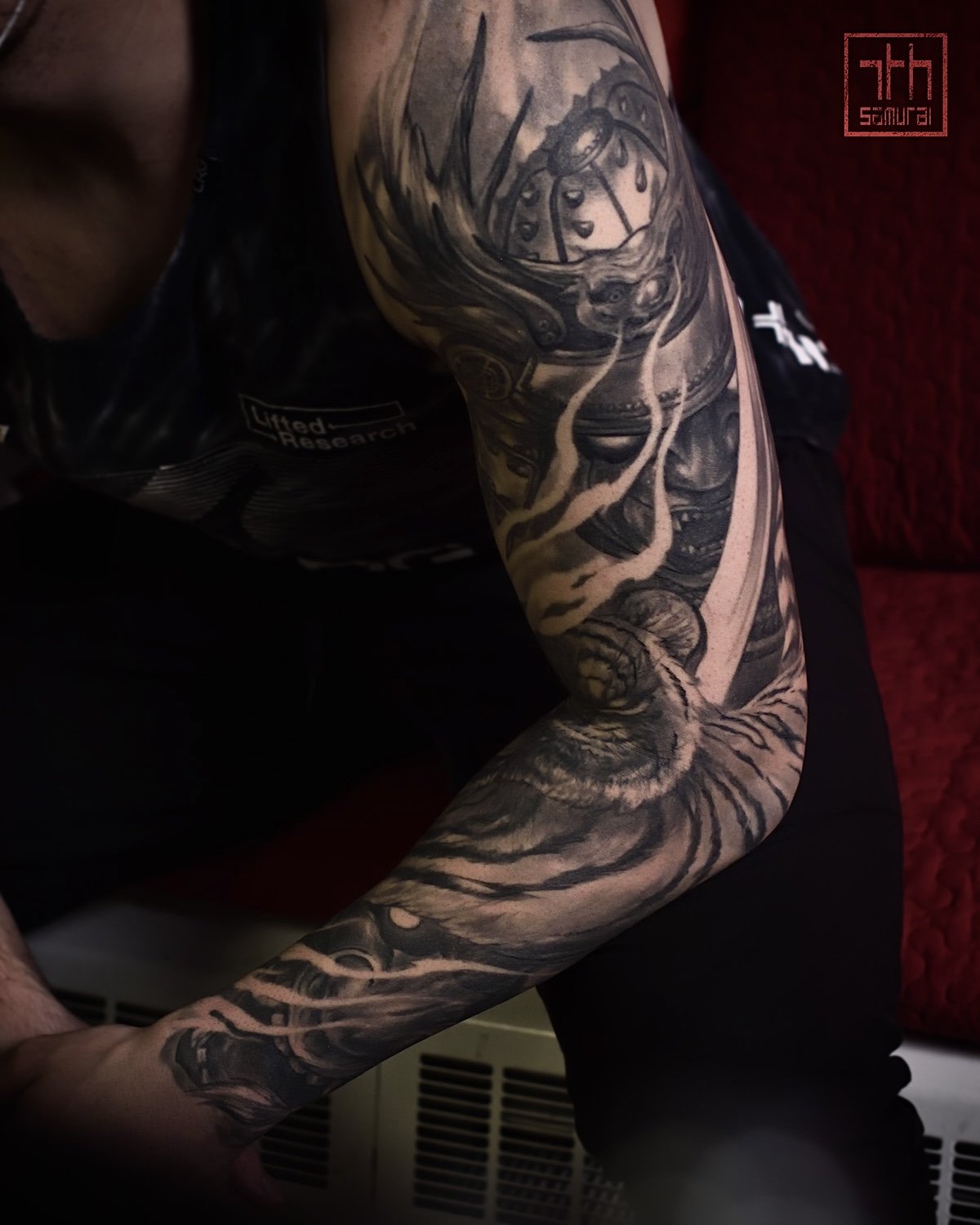 samurai tiger hannya asian tattoo sleeve kai 7th samurai 2022 edmonton (3).JPEG