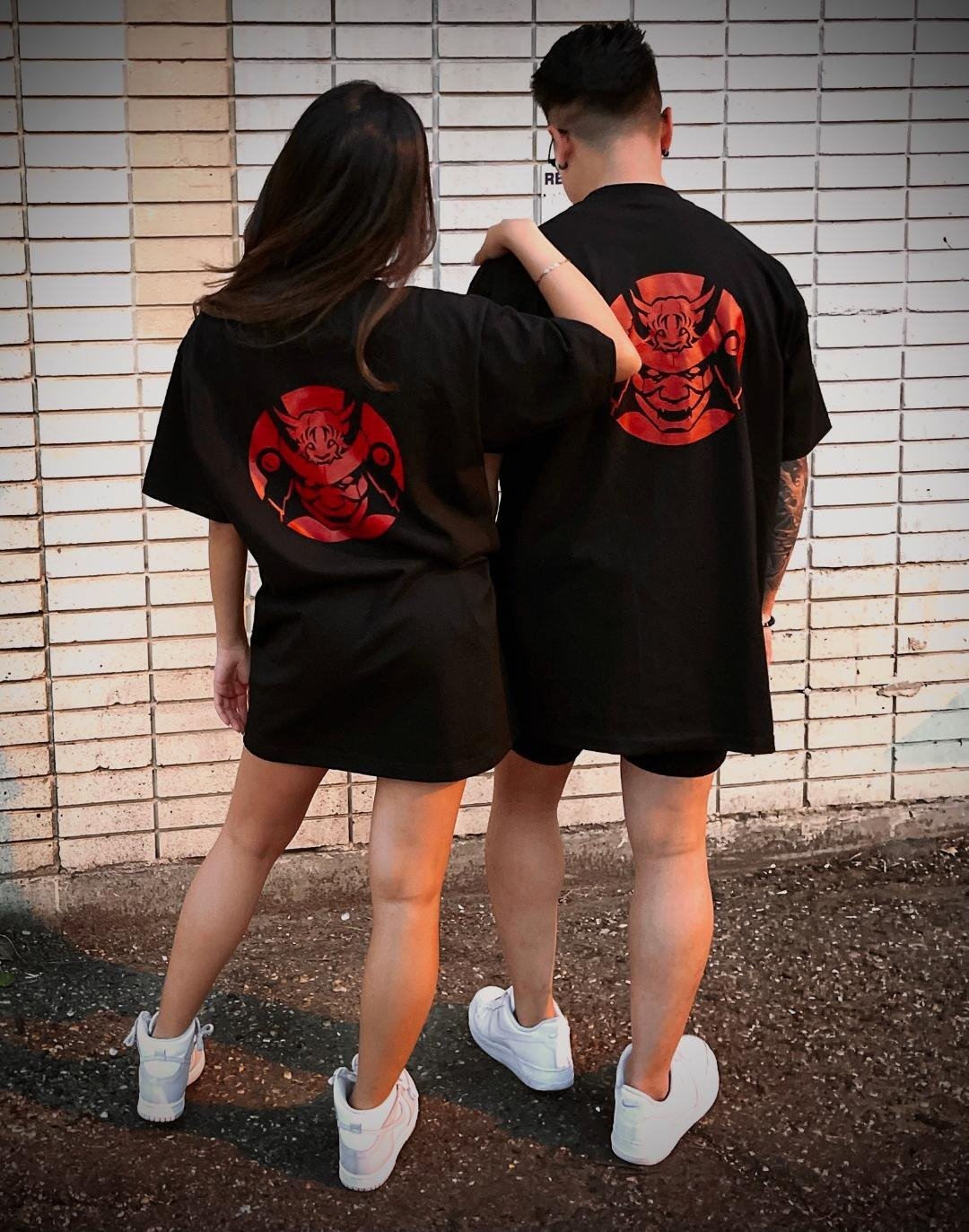 7th samurai logo tee tshirt t-shirt black red shirt edmonton alberta canada japanese streetwear 2023