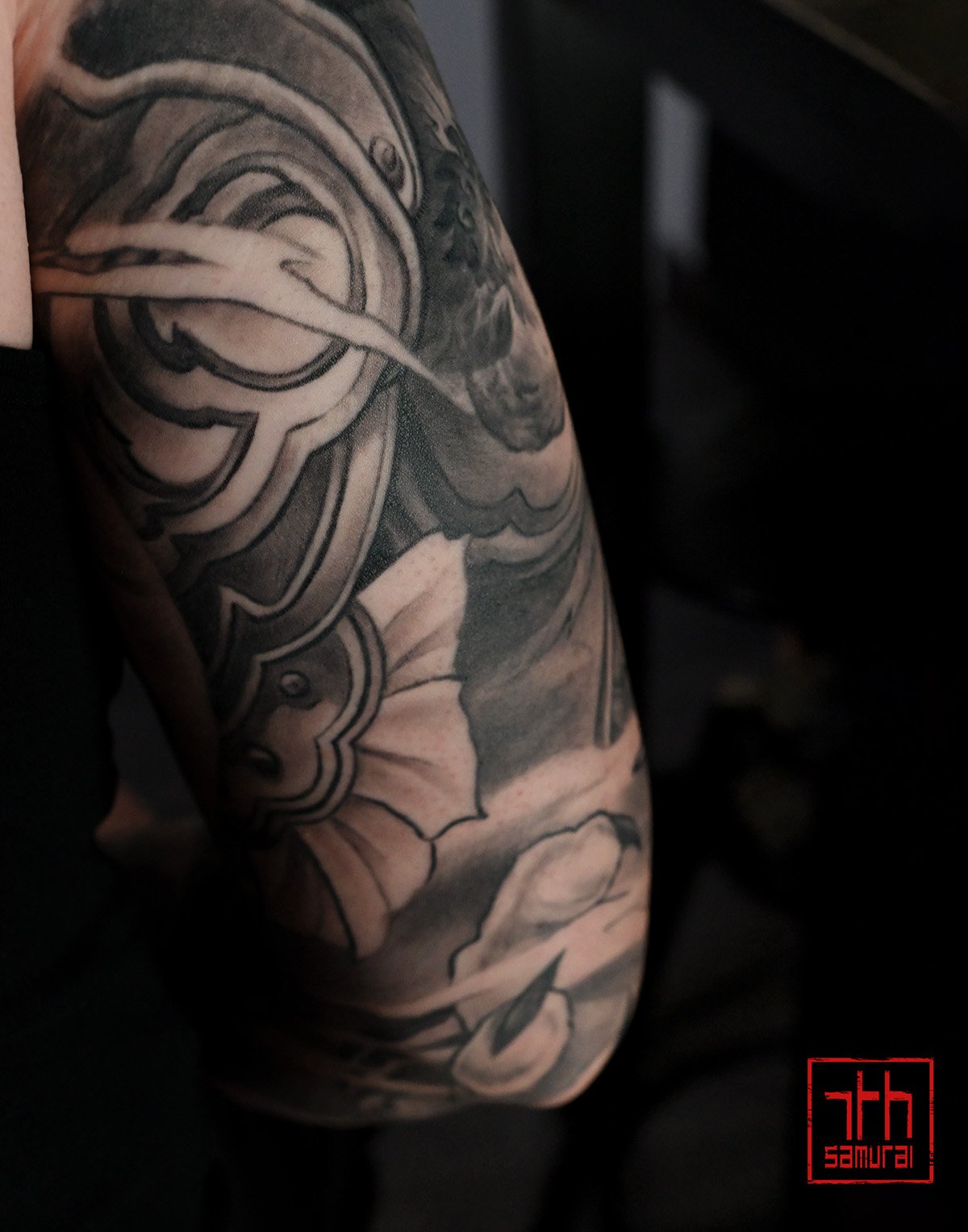 Asian zodiacs warrior armor Men's neo japanese asian astrology arm sleeve tattoo  asian artist: Kai 7th Samurai. YEG Edmonton, Alberta, Canada 2023 best 2024 
