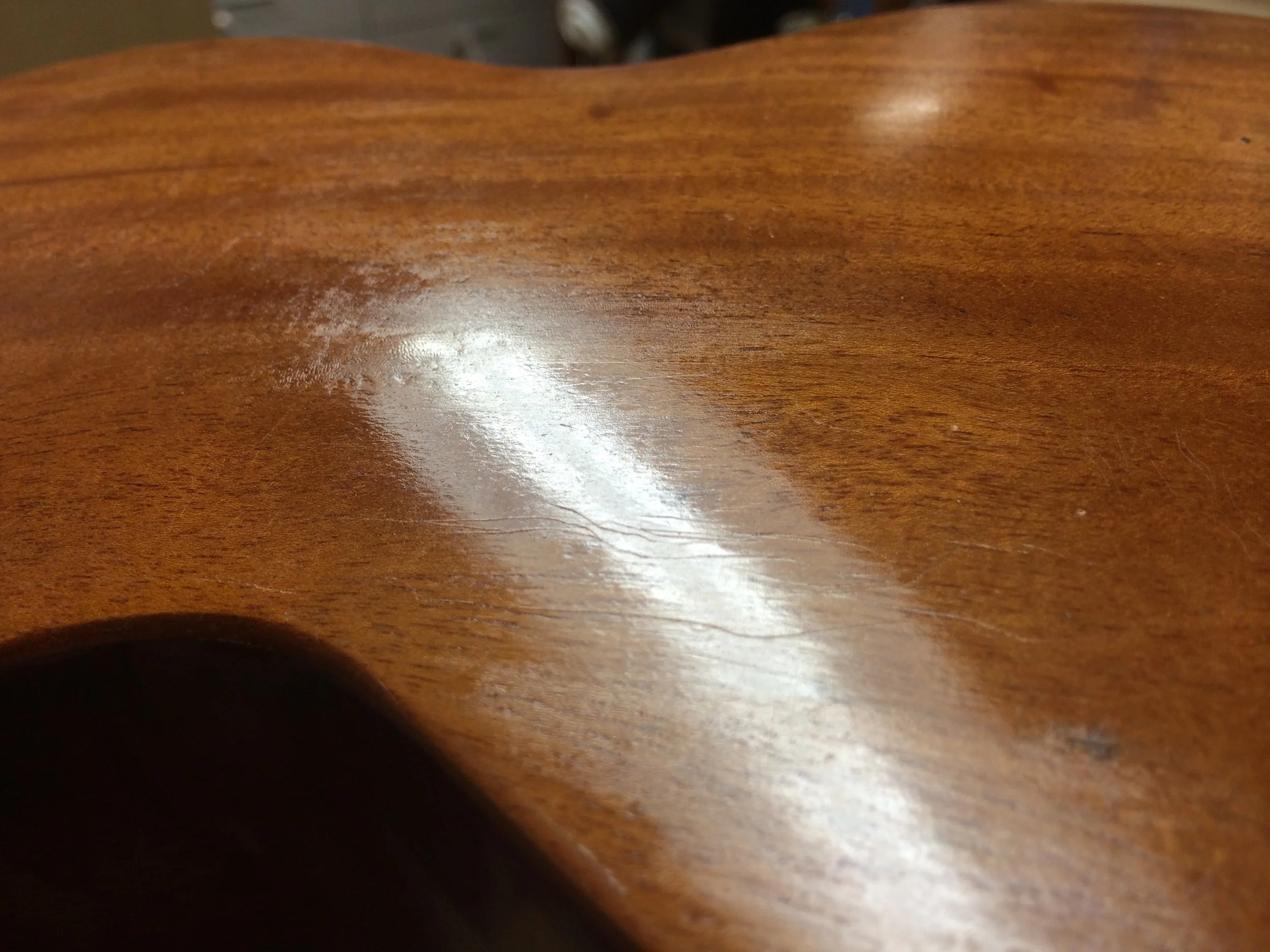 One aspect of my work I enjoy quite a bit is the attempt to make the new, look old. Here is a crackled finish with some typical wear you might find on an old timer like this. 
