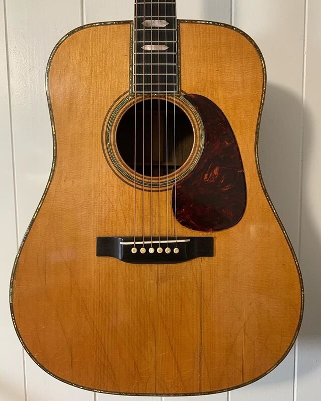 This is the Holy Grail when it comes to guitars made by the C.F. Martin Guitar Company, a 1941 D-45 Dreadnought. Hands down the most powerful, refined, and dangerous guitar I have ever had the pleasure to play and hear.  The underlying architecture o