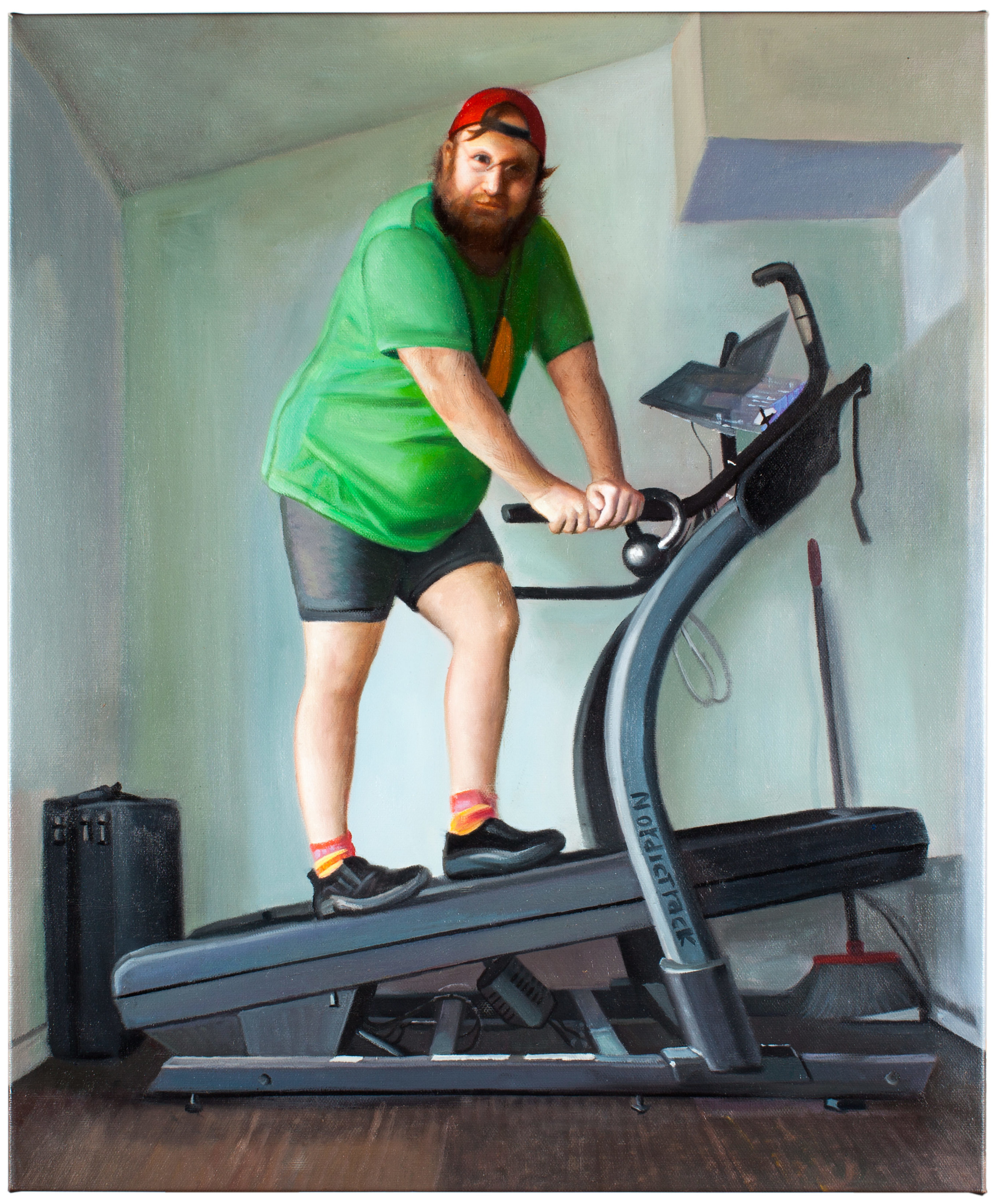 Pendleton Ward Walking Desk Oil on Canvas 20 x 24 inches